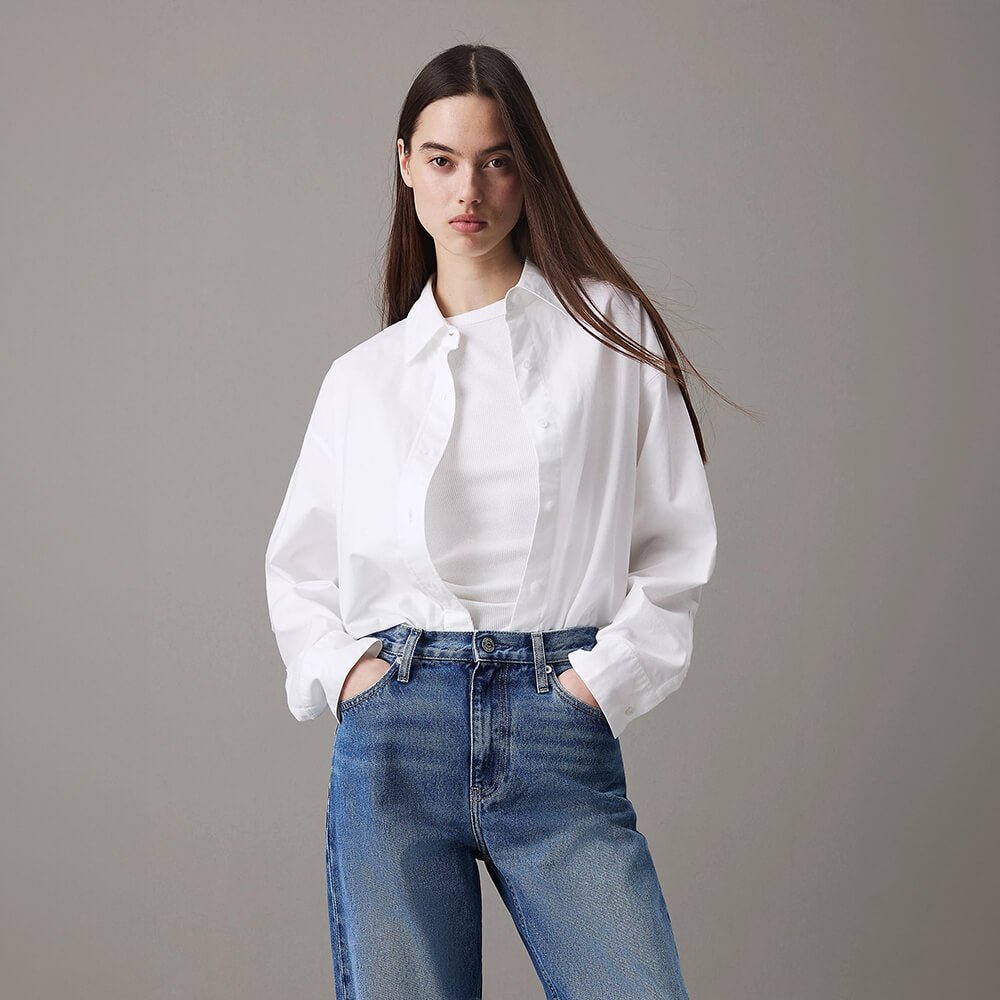 חולצה מכופתרת קלווין קליין Long Oxford Ls נשים