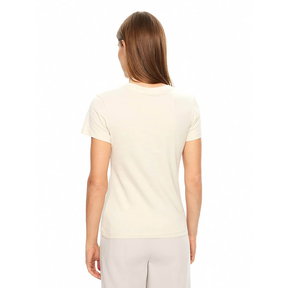 חולצת טישירט קצרה קלווין קליין Institutional Graphic Slim Tee נשים