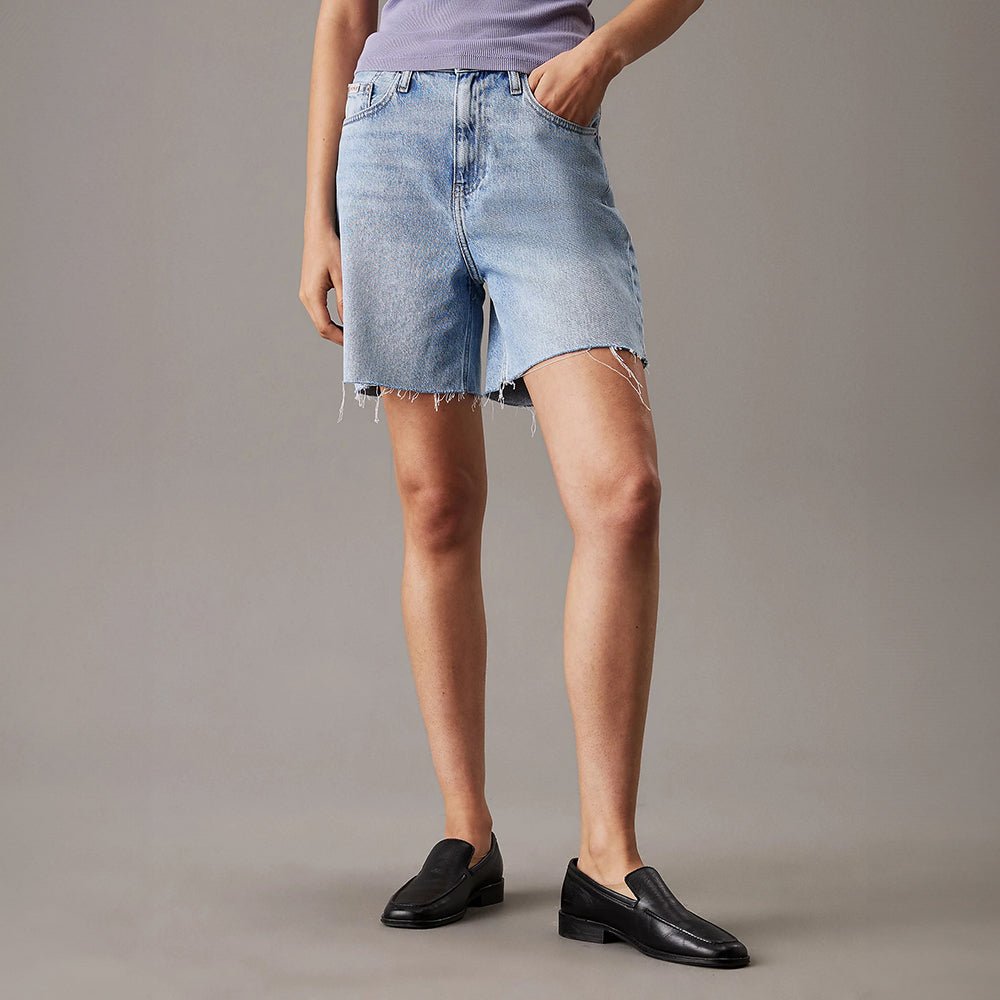 מכנס קצר קלווין קליין Denim Bermuda נשים