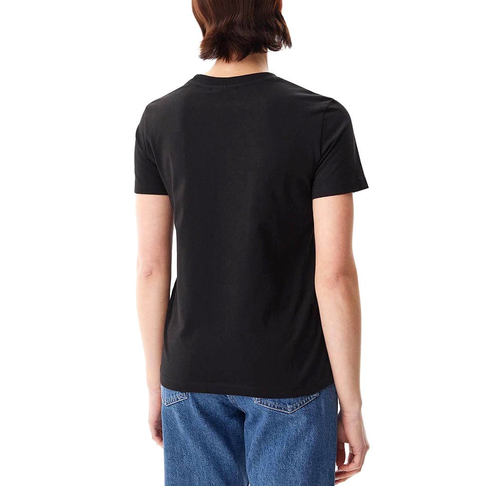 חולצת טישירט קצרה קלווין קליין Woven Label Regular נשים