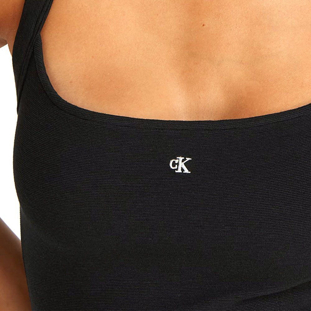 שמלה קלווין קליין Soft Rib Fit & Flare נשים