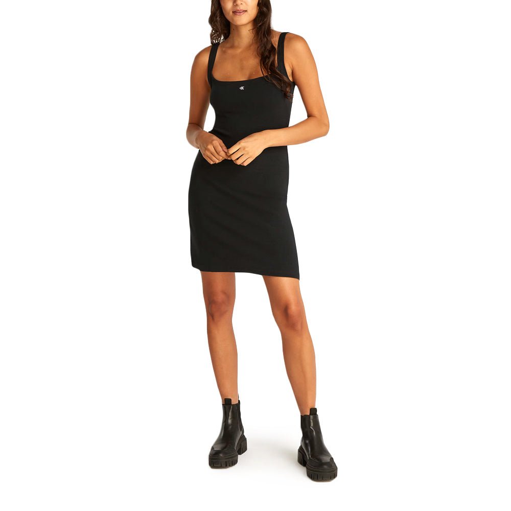 שמלה קלווין קליין Soft Rib Fit & Flare נשים