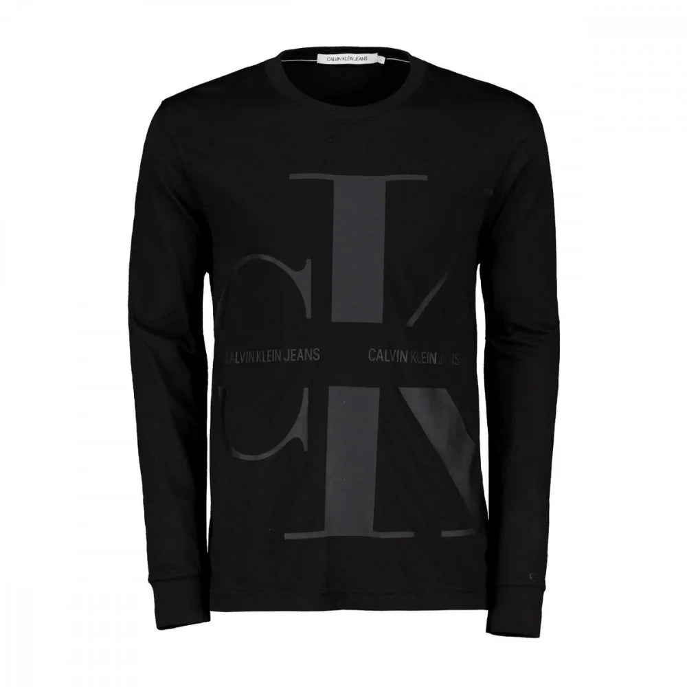 חולצת טישרט קלווין קליין ארוכה Bold Monogram Ls Tee גברים