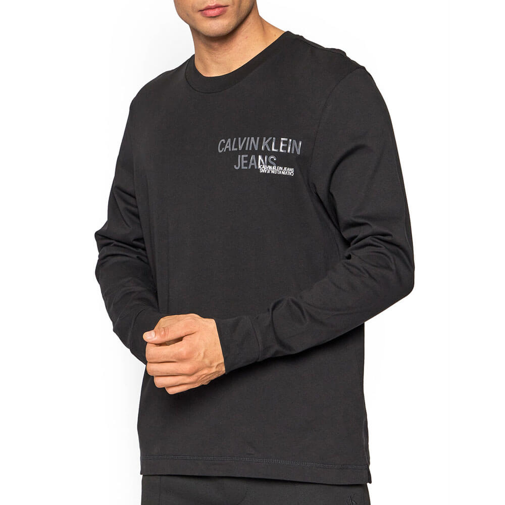 חולצת טישרט קלווין קליין ארוכה Urban Back Graphic Ls Tee גברים