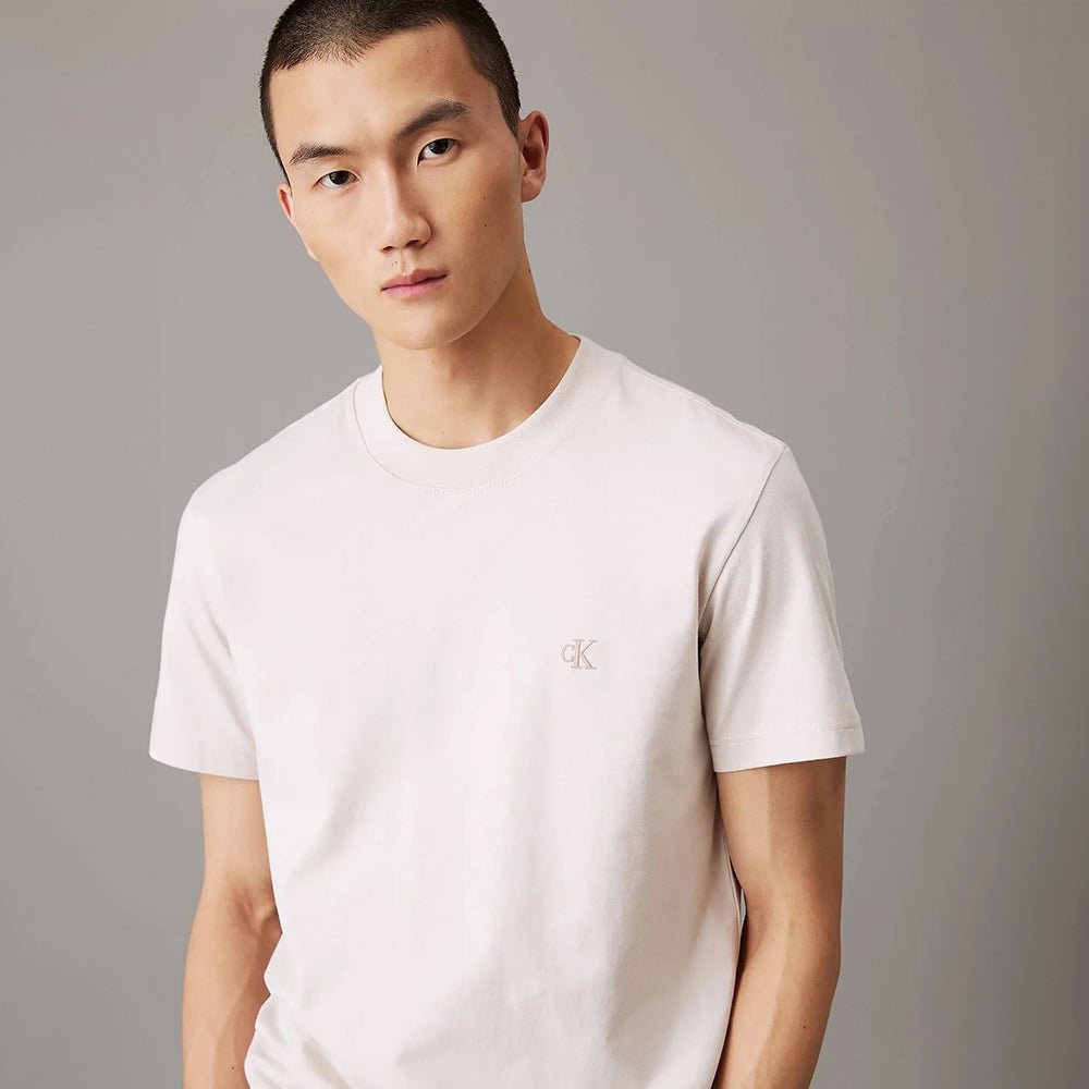 חולצת טישירט קצרה קלווין קליין Heavy Regular Tee גברים
