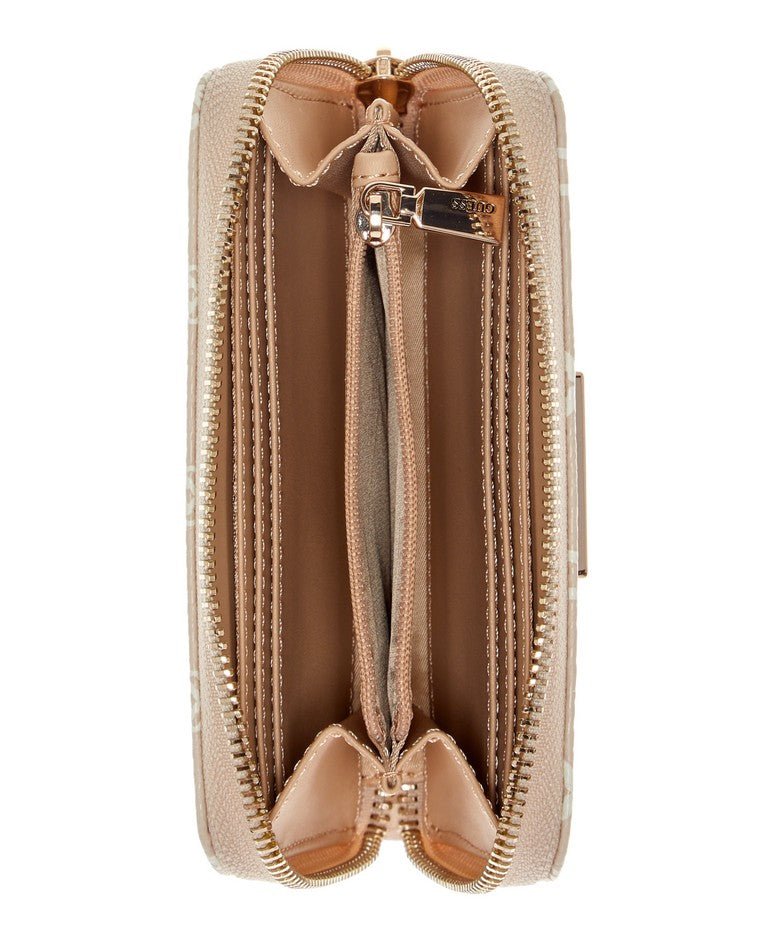 ארנק Guess Samantha Slg Med Zip Around נשים - gus-JG2313140-LGW-One-Size