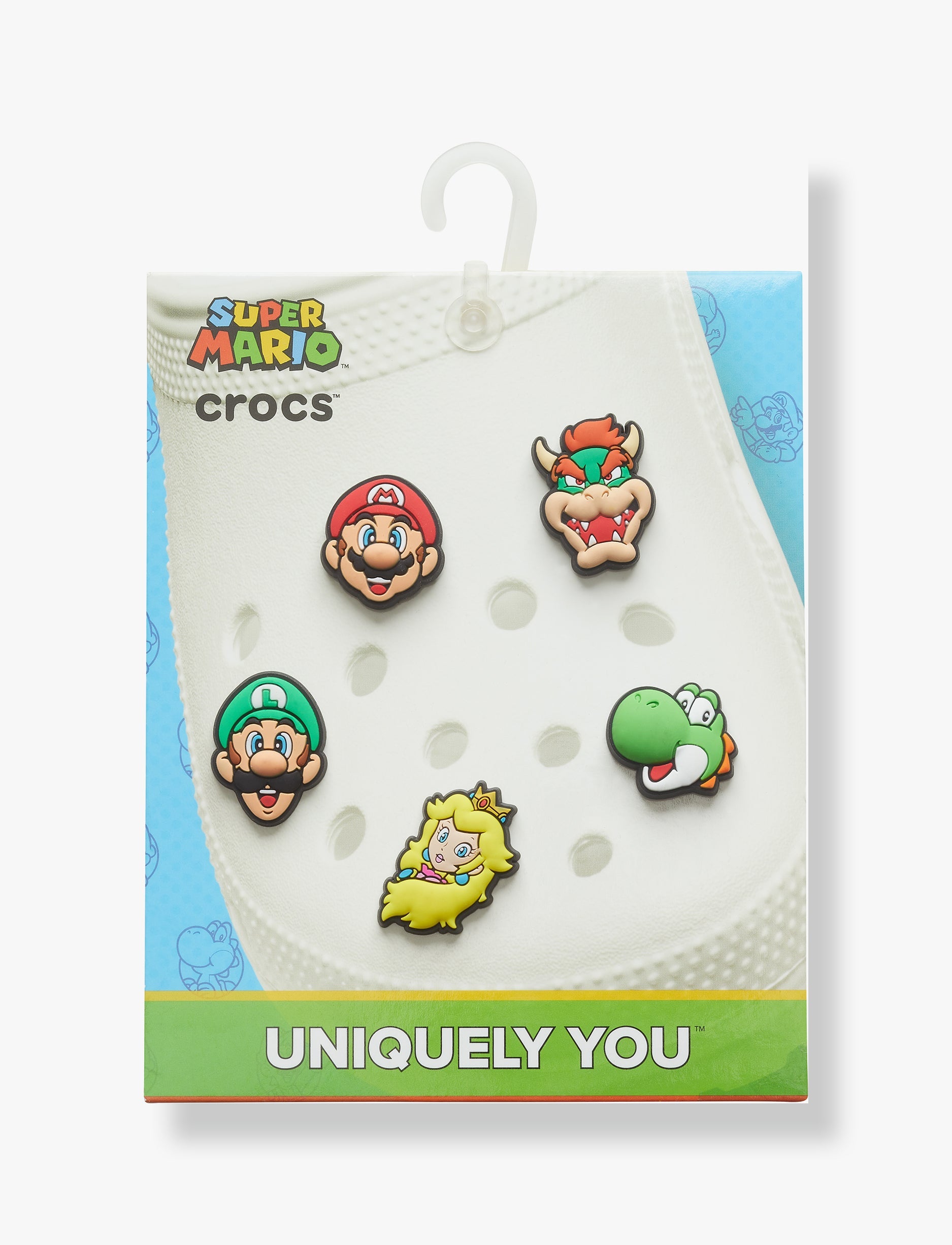 Crocs Jibbitz charms Super Mario - מארז 5 ג'יביטים קרוקס