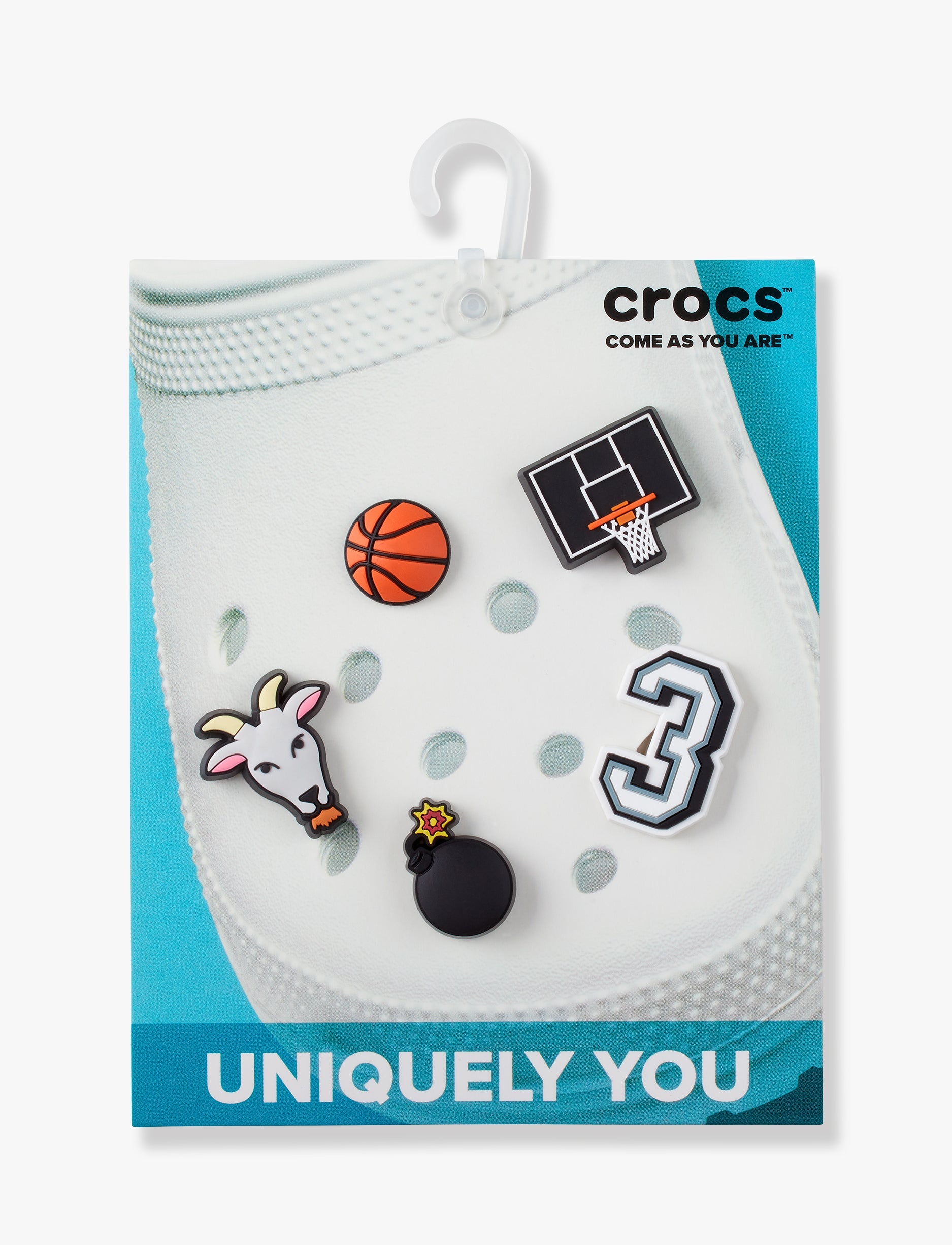 Crocs Jibbitz Basketball Star - מארז 5 ג'יביטים קרוקס