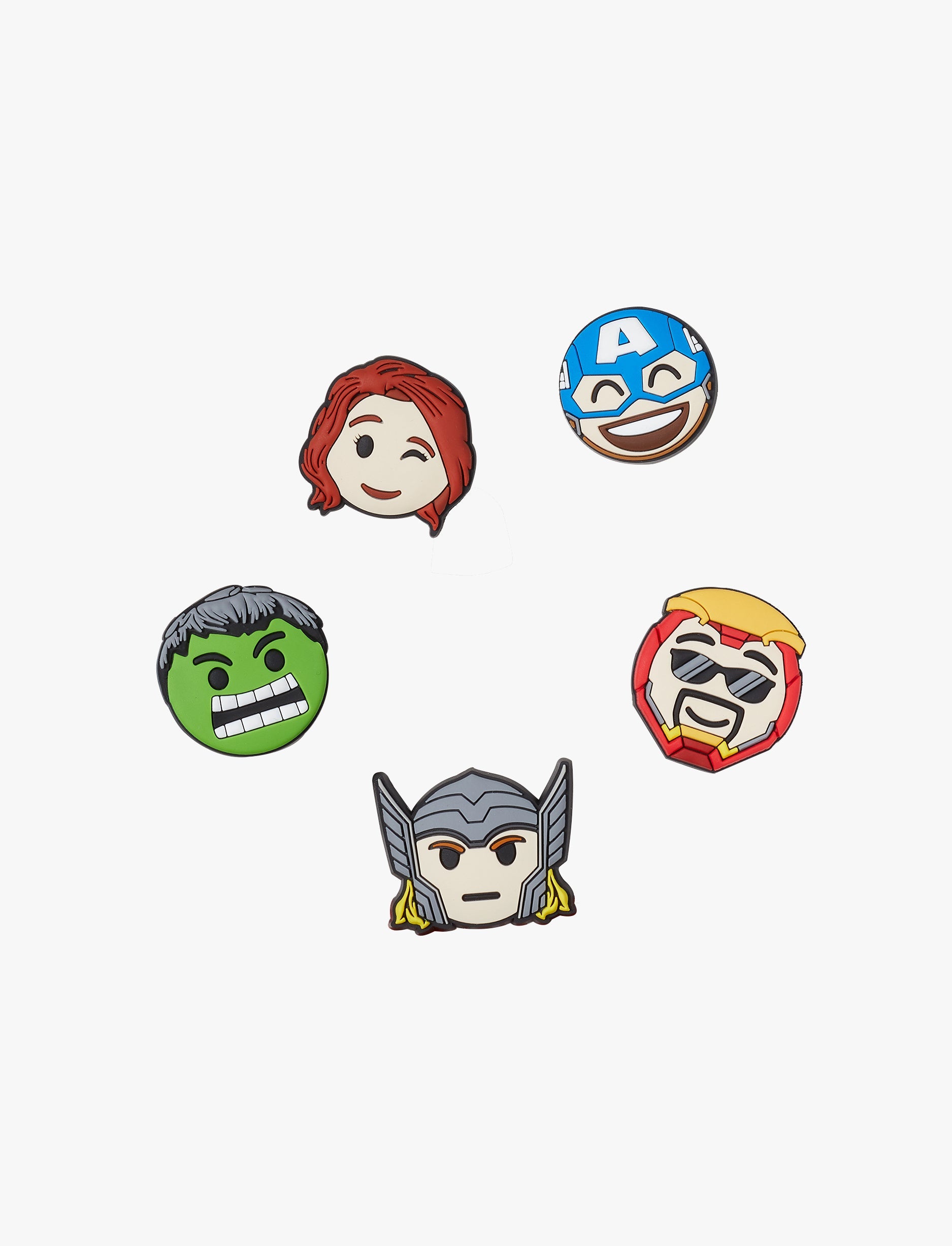 Crocs Avengers Emojis - מארז 5 ג'יביטים קרוקס