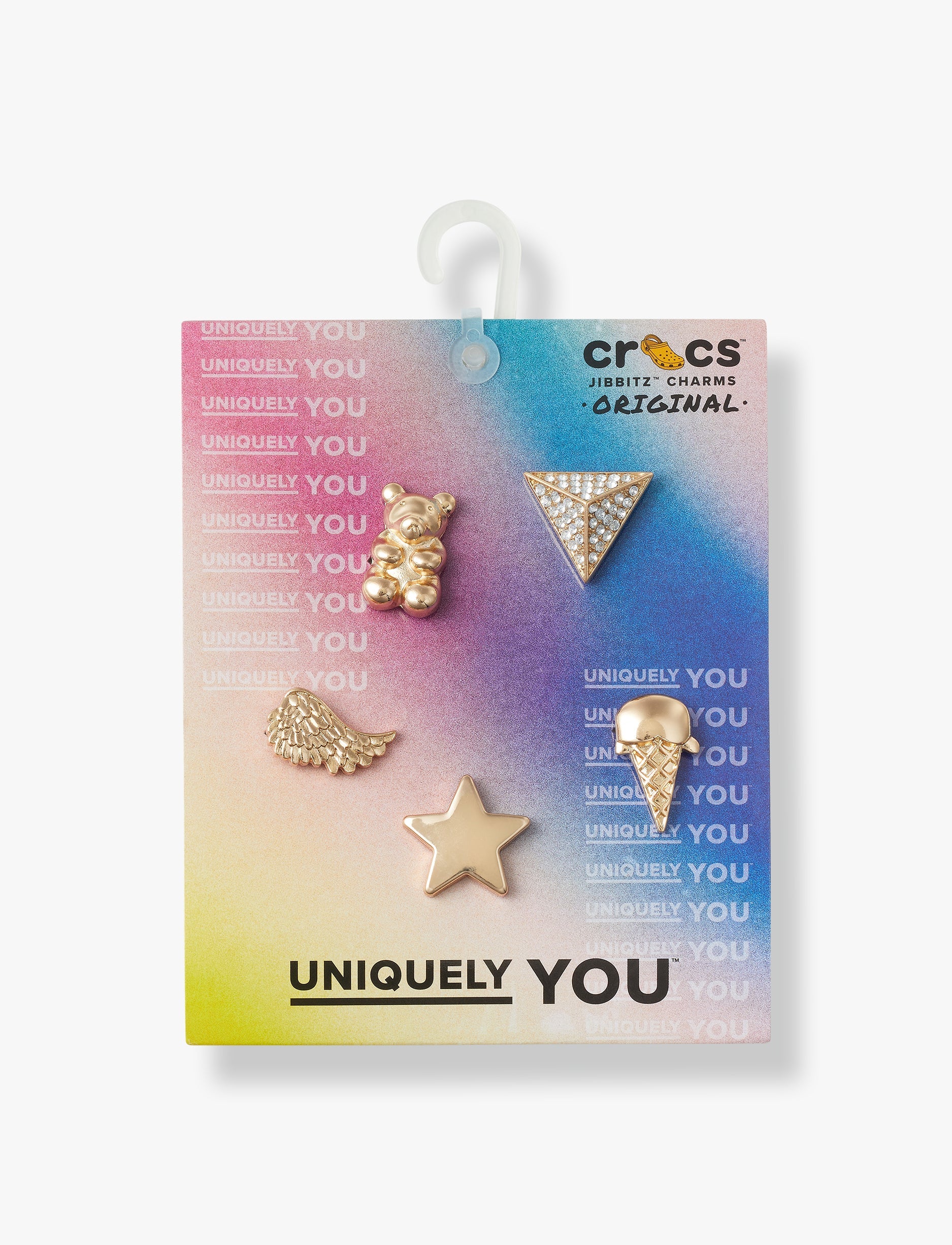 Crocs Jibbitz charms Gold Icons - מארז 5 ג'יביטים קרוקס