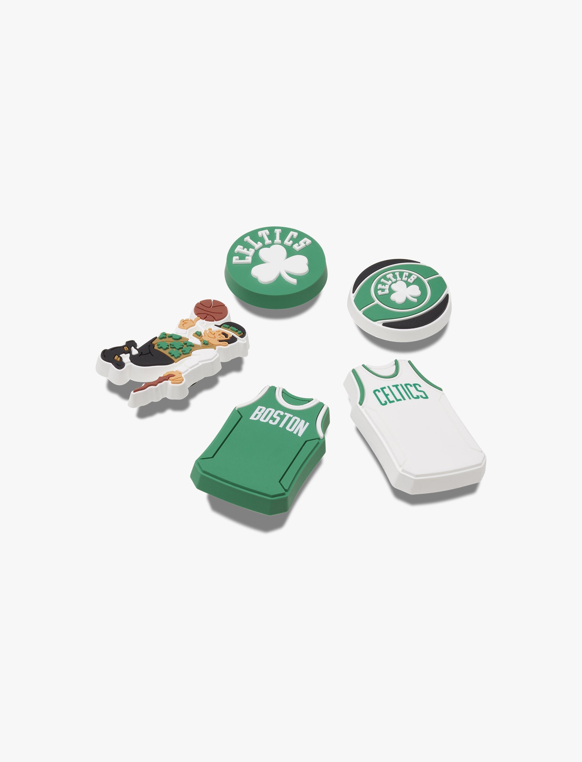 Crocs Jibbitz NBA Boston Celtics - מארז 5 ג'יביטים קרוקס