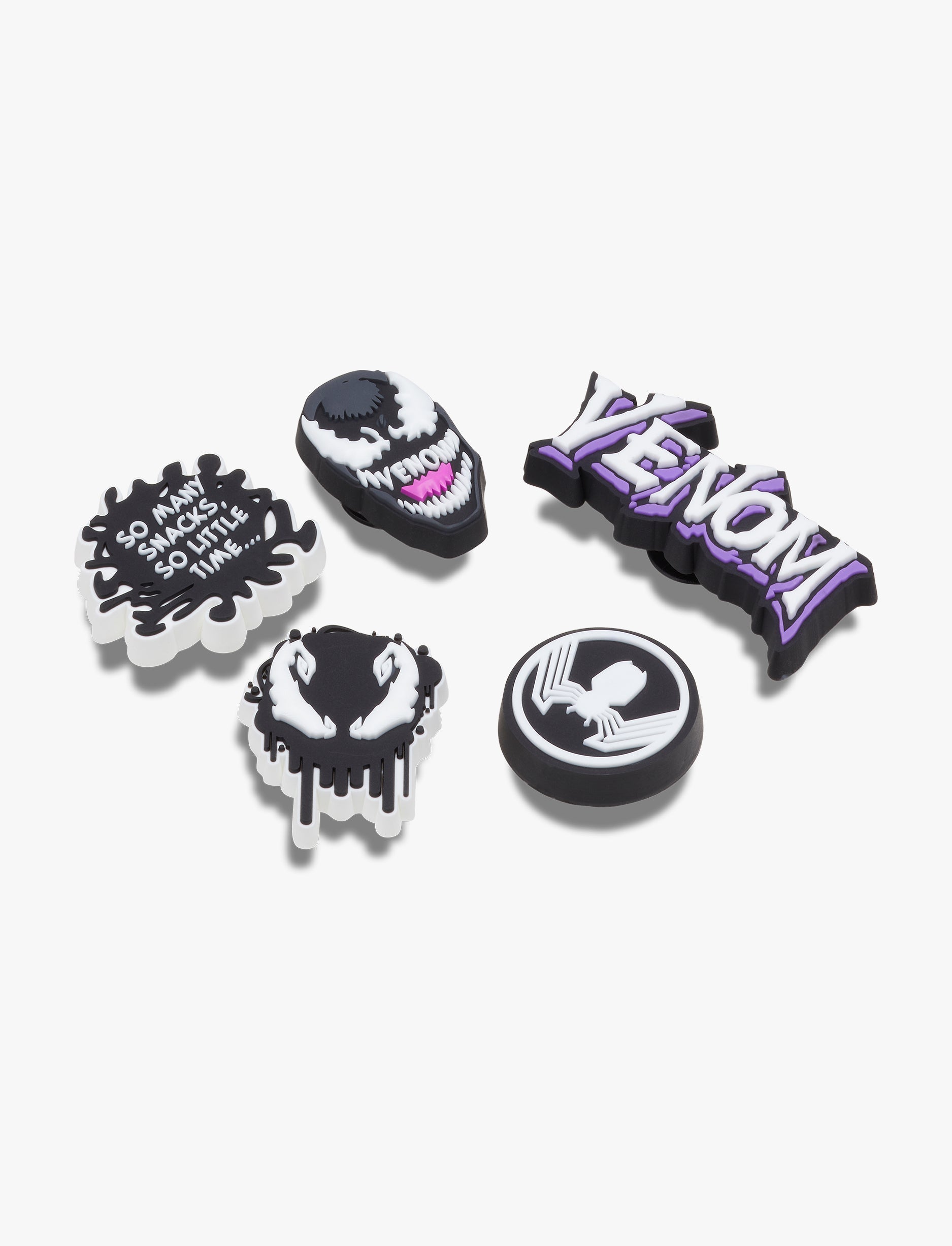 Crocs Jibbitz Spider-man Venom - מארז 5 ג'יביטים קרוקס