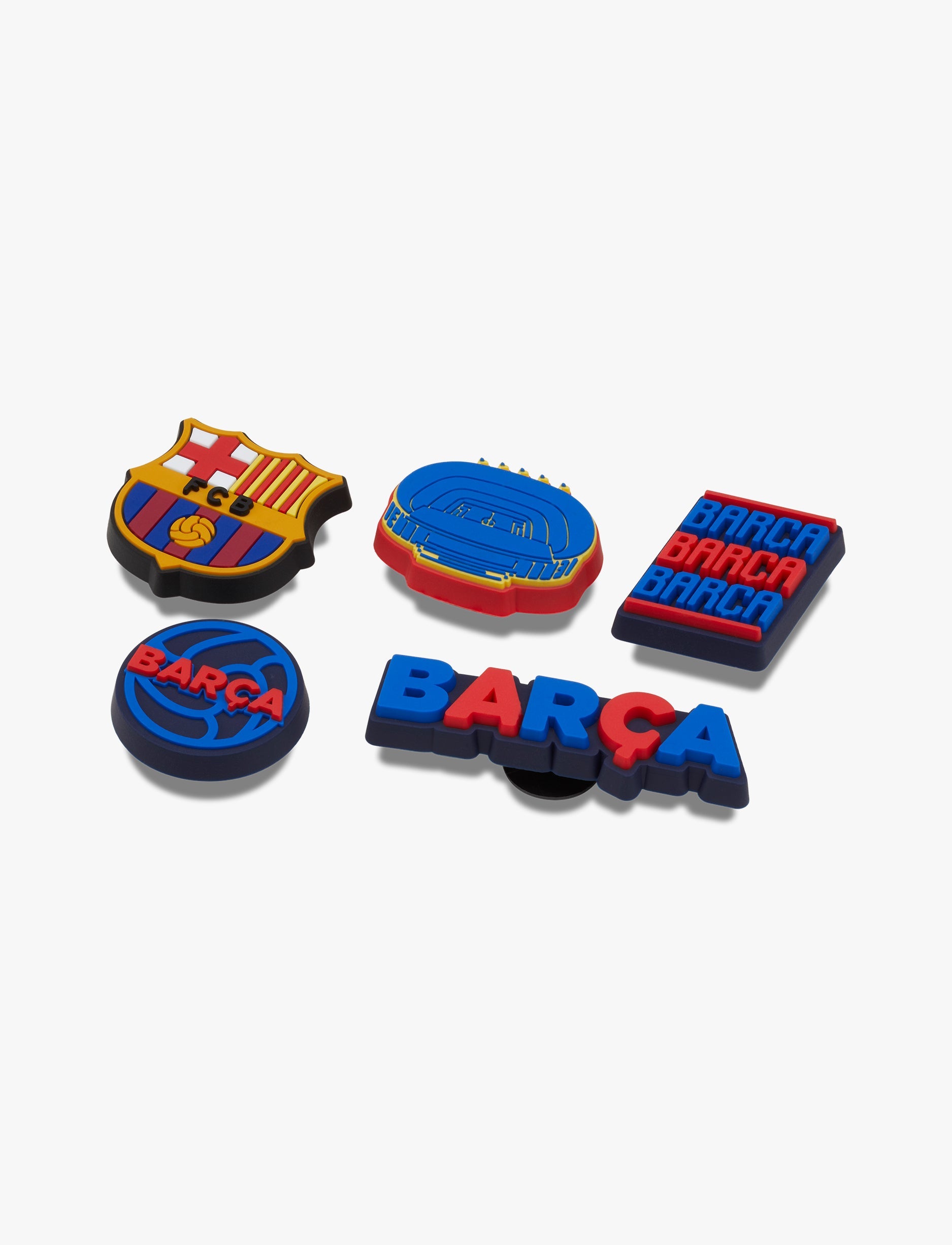Crocs Jibbitz Barcelona FC 5 Pack - מארז 5 ג'יביטים קרוקס