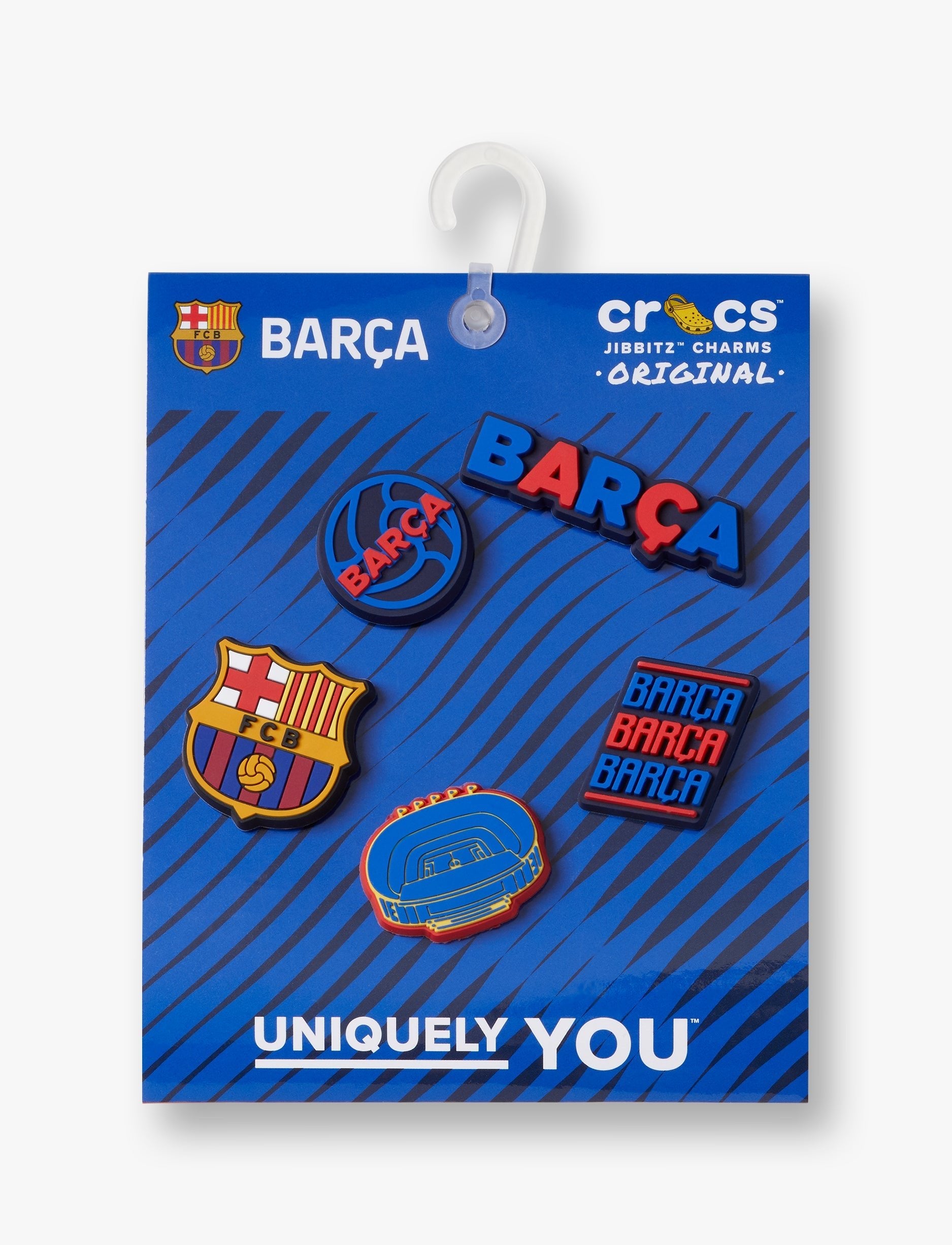 Crocs Jibbitz Barcelona FC 5 Pack - מארז 5 ג'יביטים קרוקס