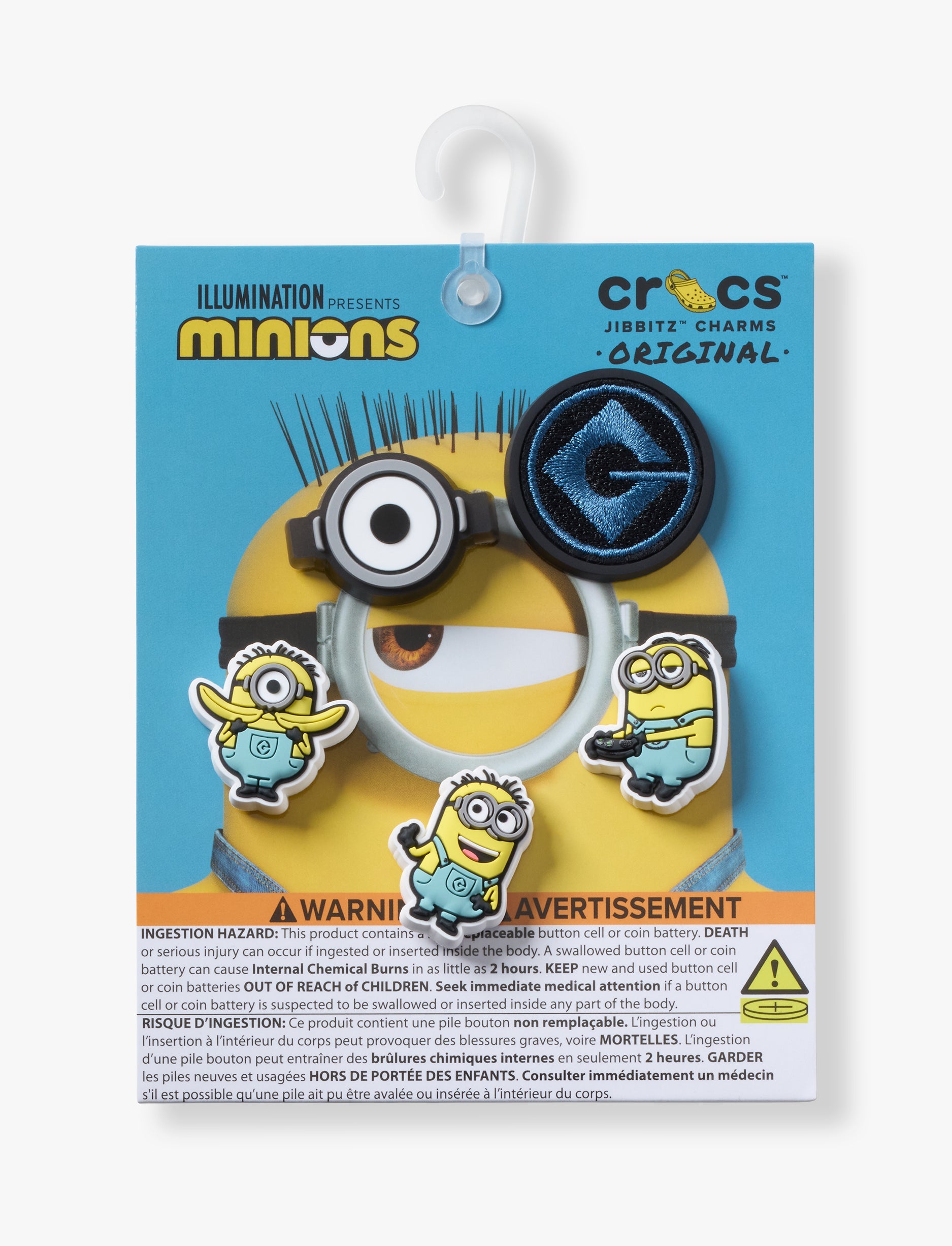 Crocs Jibbitz Minions - מארז 5 ג'יביטים קרוקס
