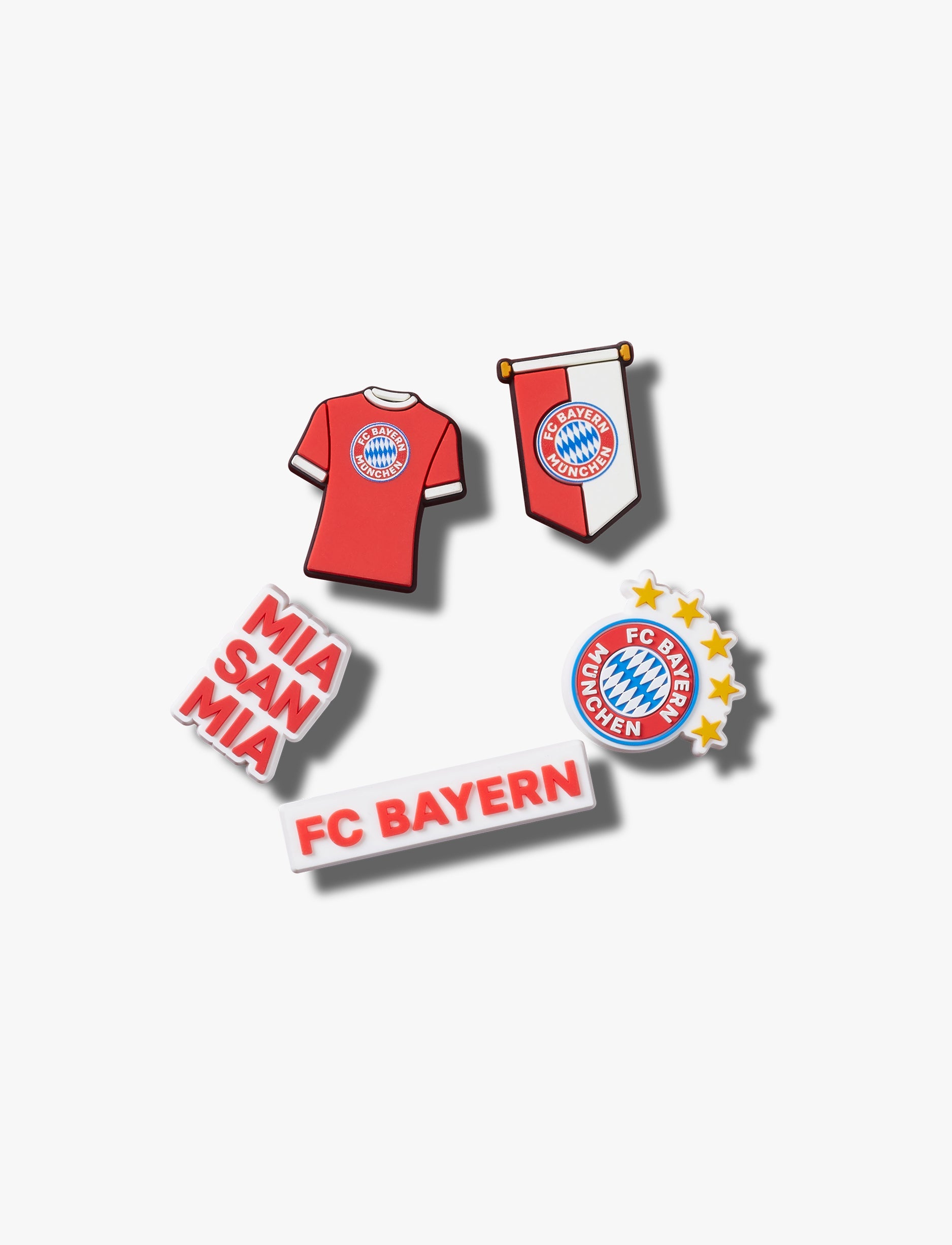 Crocs Jibbitz Bayern FC - מארז 5 ג'יביטים קרוקס