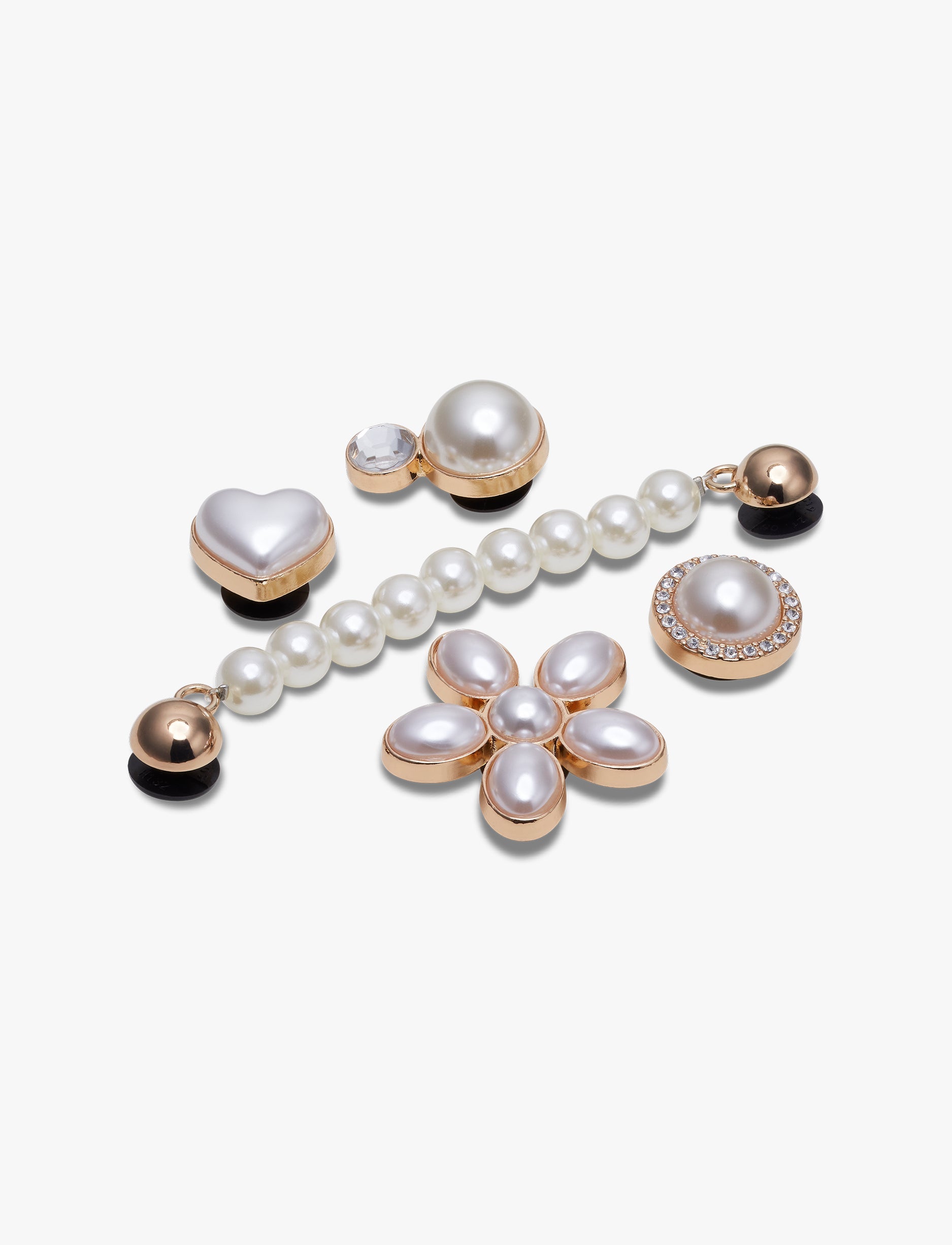 Crocs Jibbitz Dainty Pearl Jewelry - מארז 5 ג'יביטים קרוקס