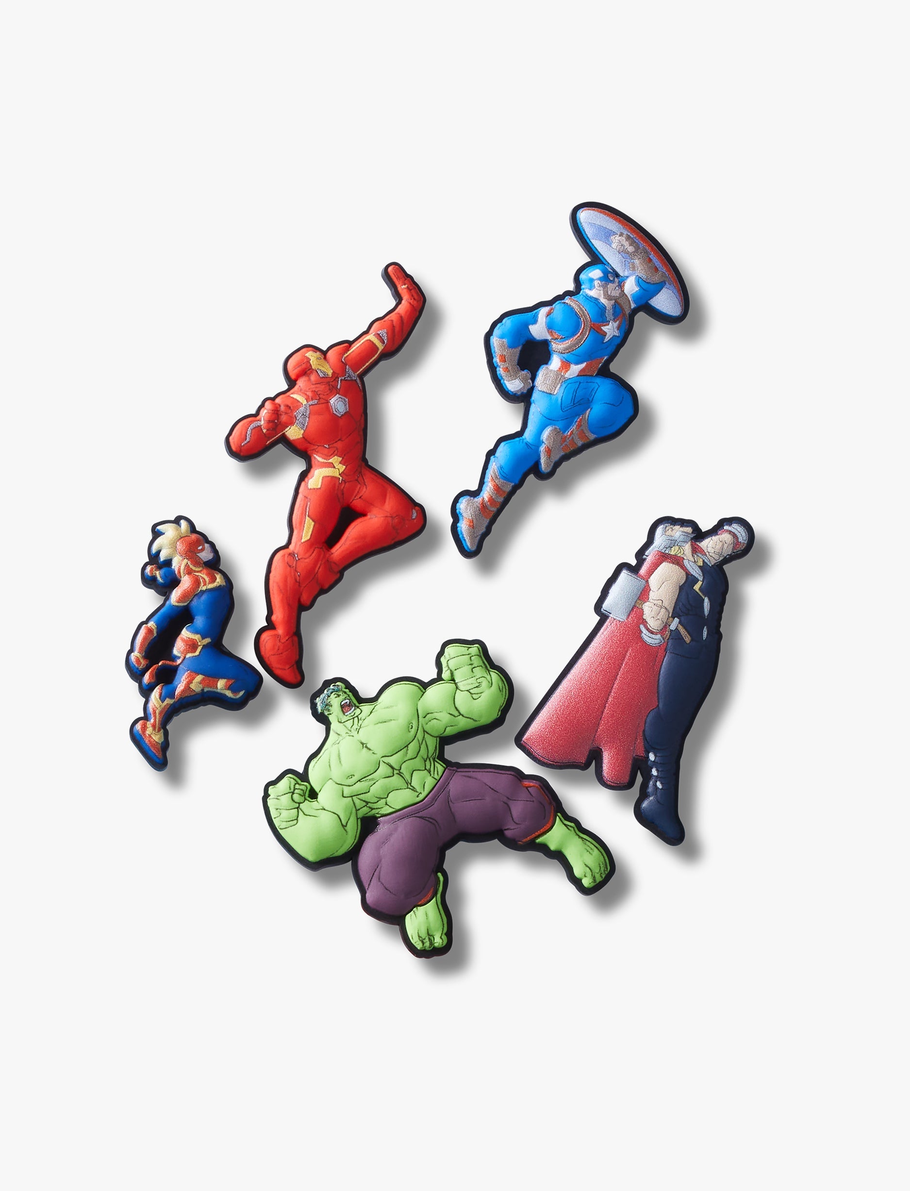 Crocs Jibbitz Avengers Heroes -מארז 5 ג'יביטים קרוקס