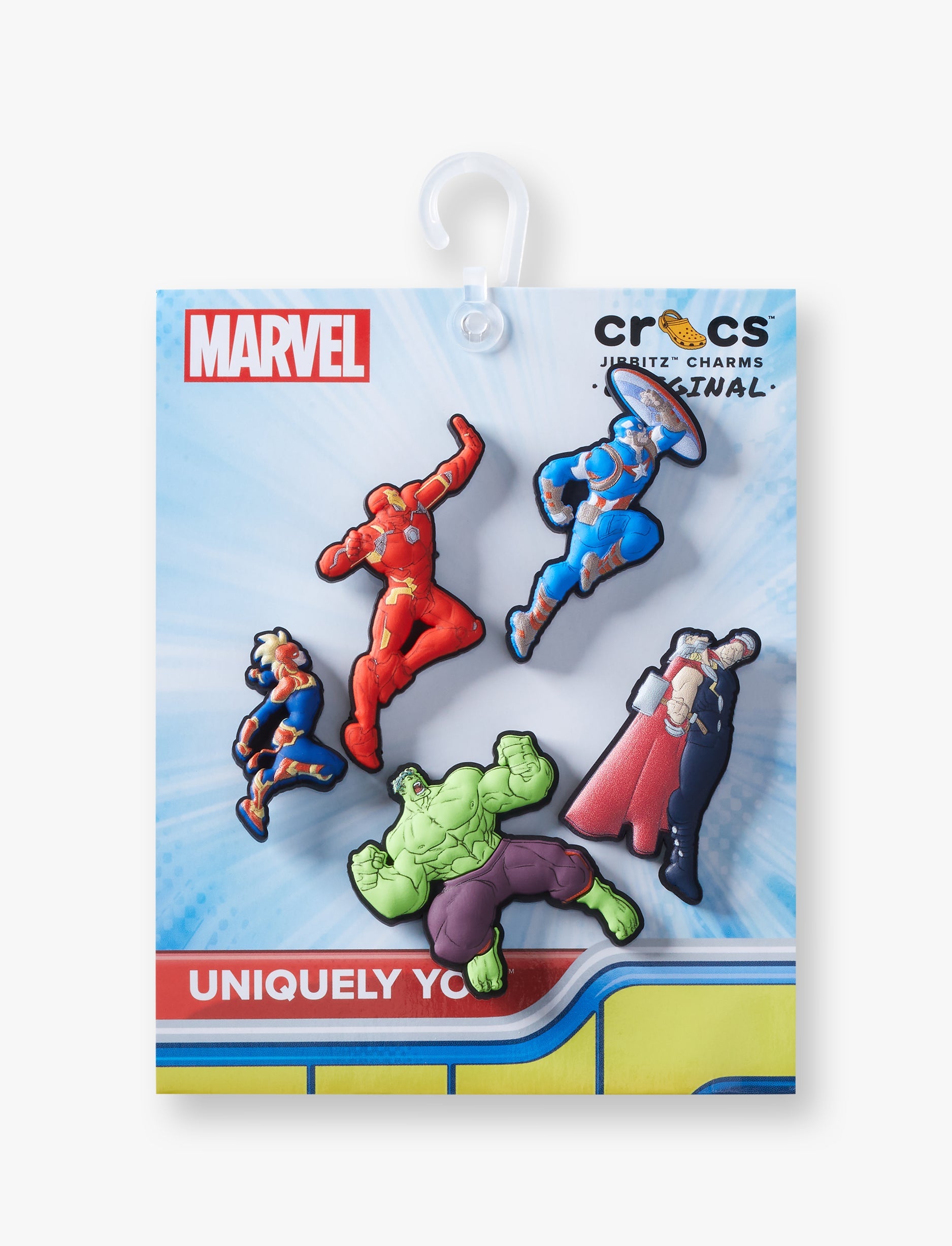 Crocs Jibbitz Avengers Heroes -מארז 5 ג'יביטים קרוקס