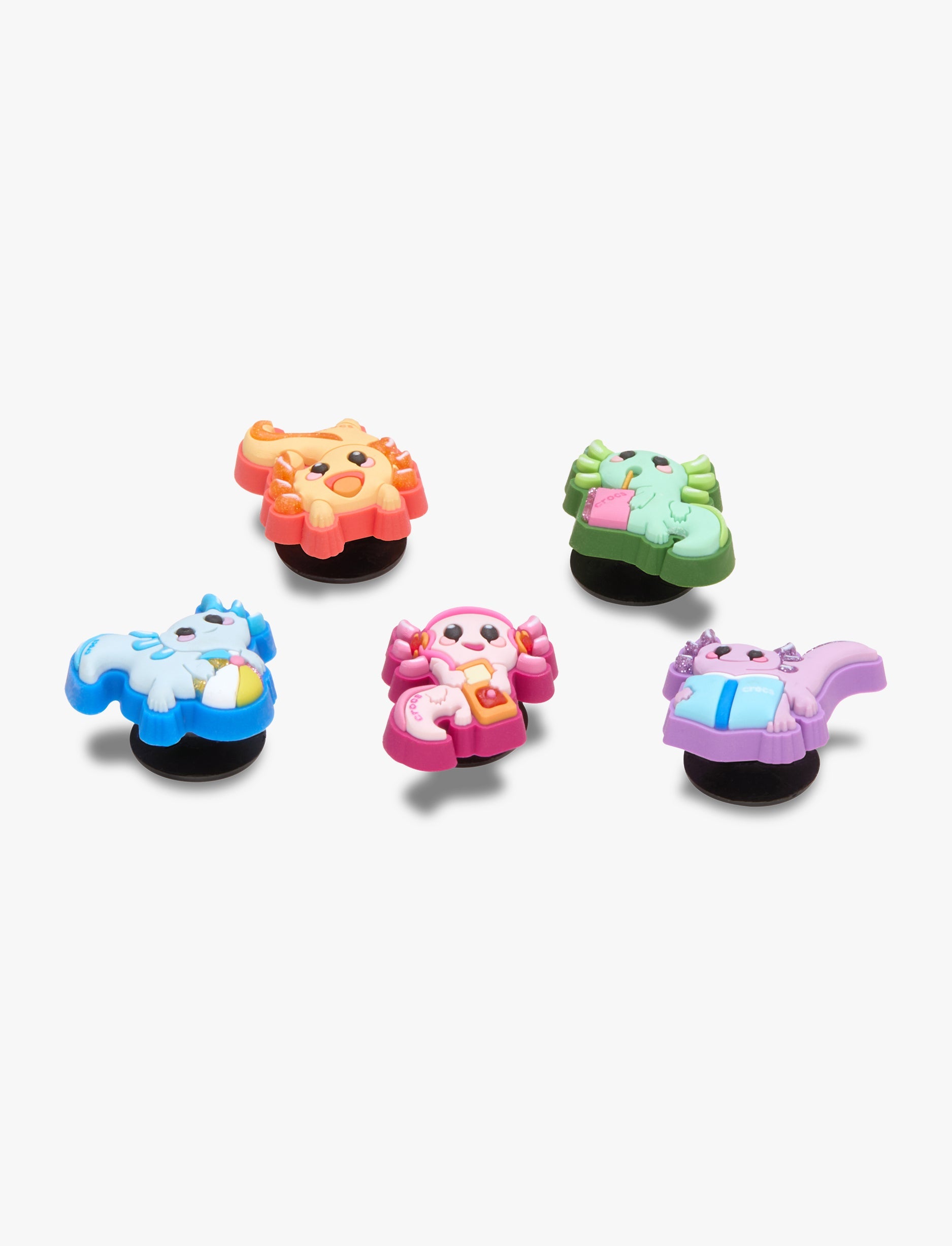 Crocs Jibbitz Tiny Axolotls – מארז 5 ג'יביטים קרוקס