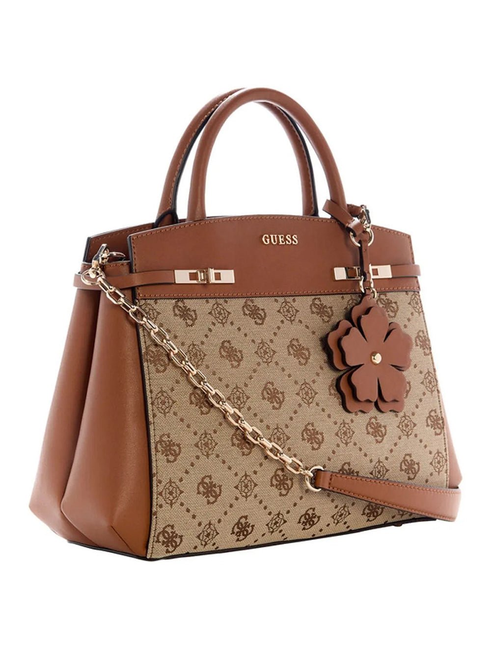 תיק Guess Melinda Logo Tri Comp Satchel נשים