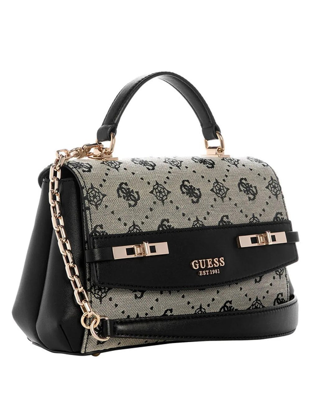 תיק Guess Melinda Logo Top Handle Flap נשים