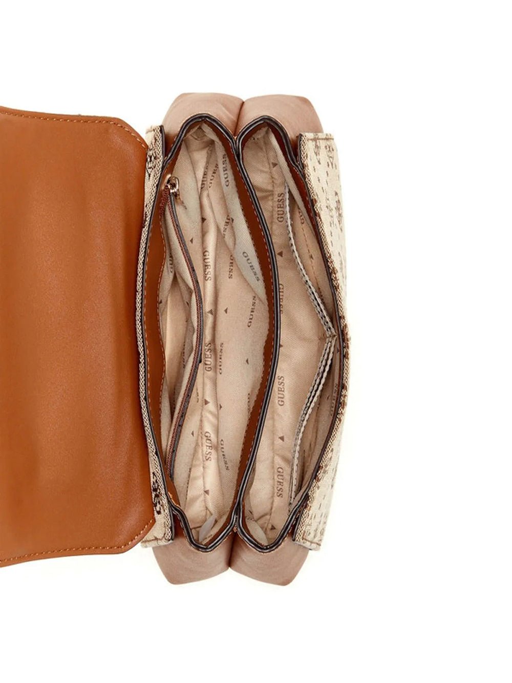 תיק Guess Melinda Logo Top Handle Flap נשים