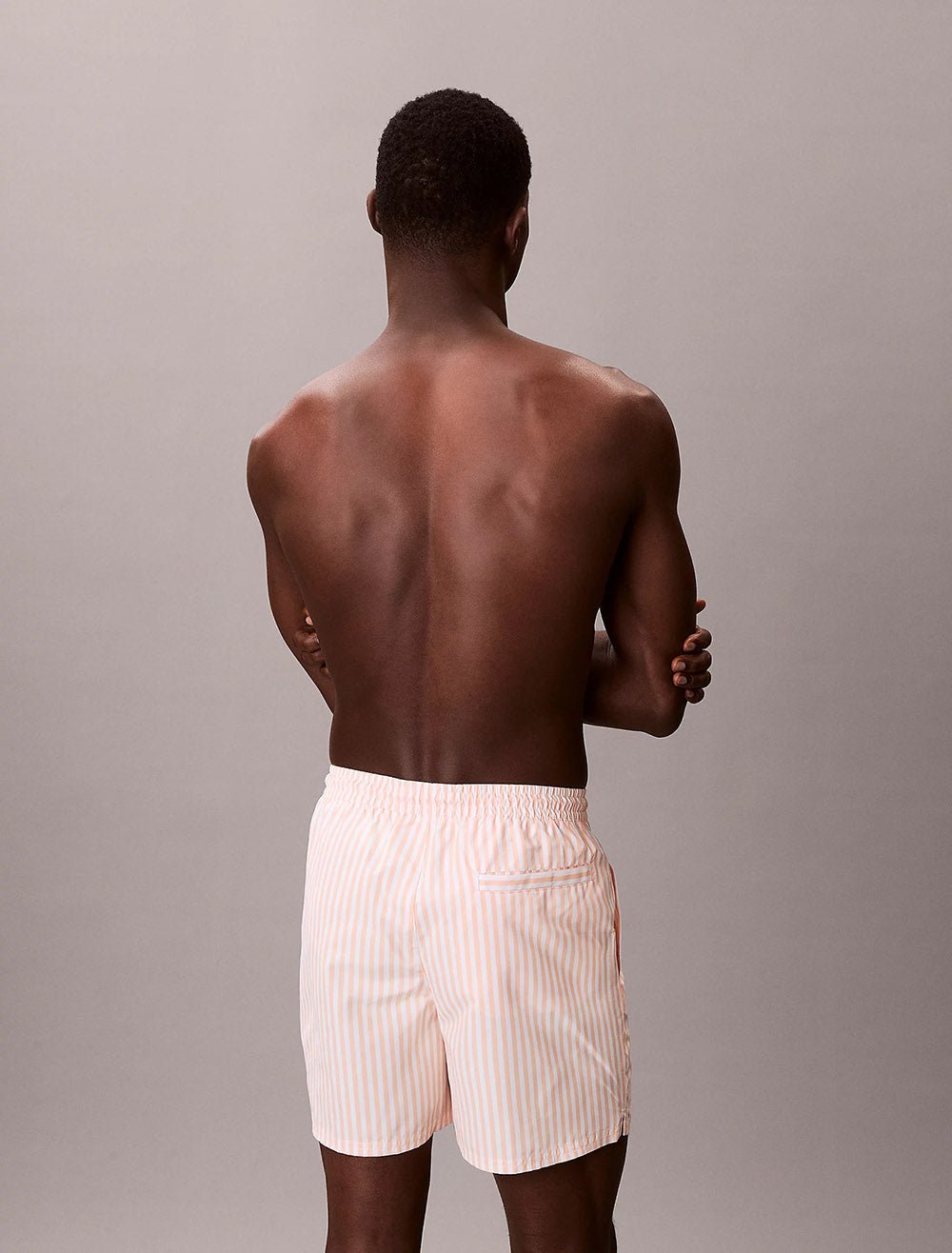 מכנס בגד ים קלווין קליין Medium Drawstring Swim Shorts - CK Monogram גברים