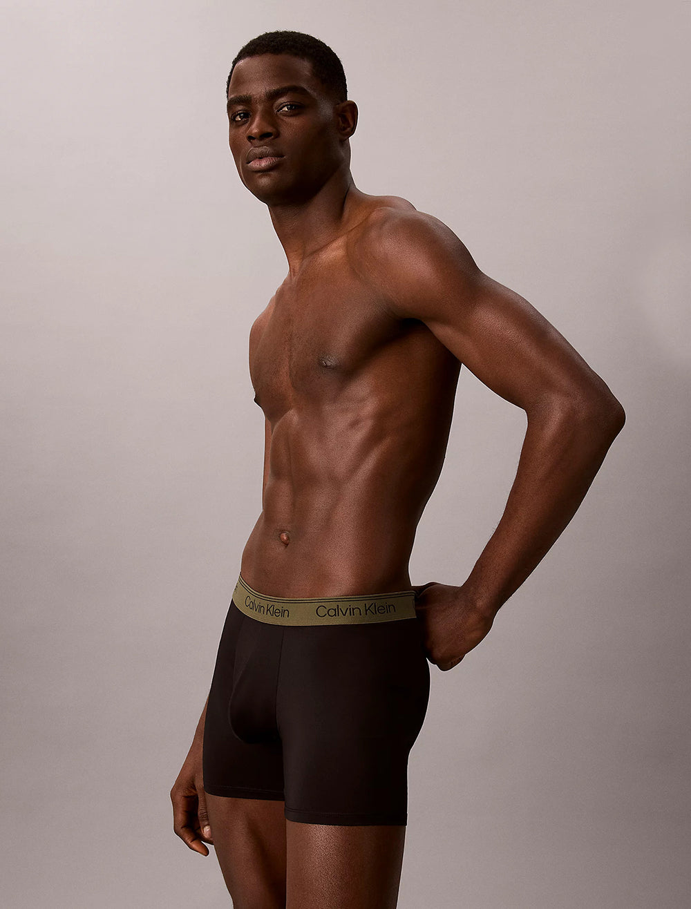 תחתוני קלווין קליין 3 Pack Boxer Briefs - Microfibre Stretch גברים