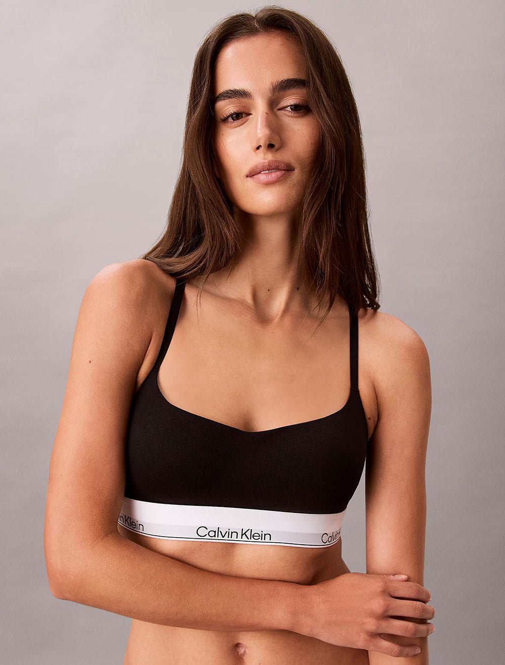 חזייה קלווין קליין Lightly Lined Bralette - Icon Cotton Modal נשים - ck-LV00QF8994-UB1-XS