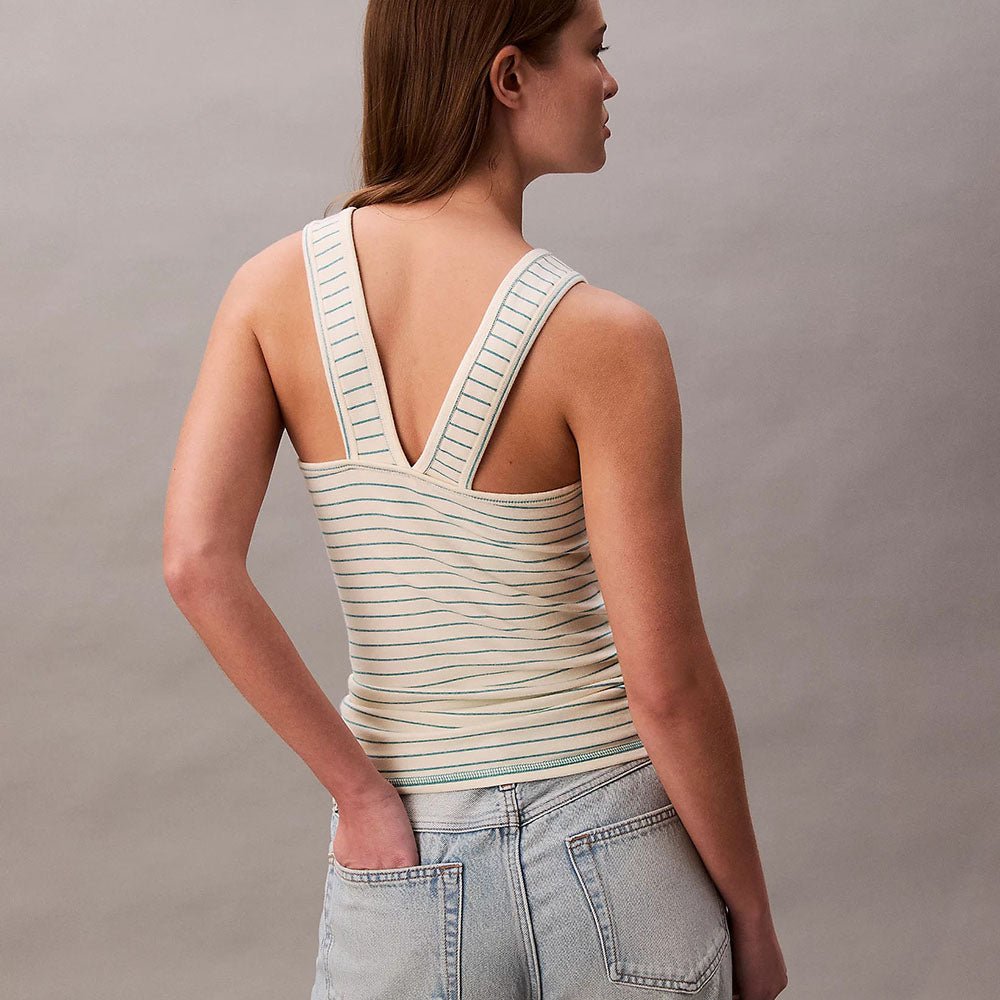 גופיה קלווין קליין Logo Graphic Ribbed Stripe נשים