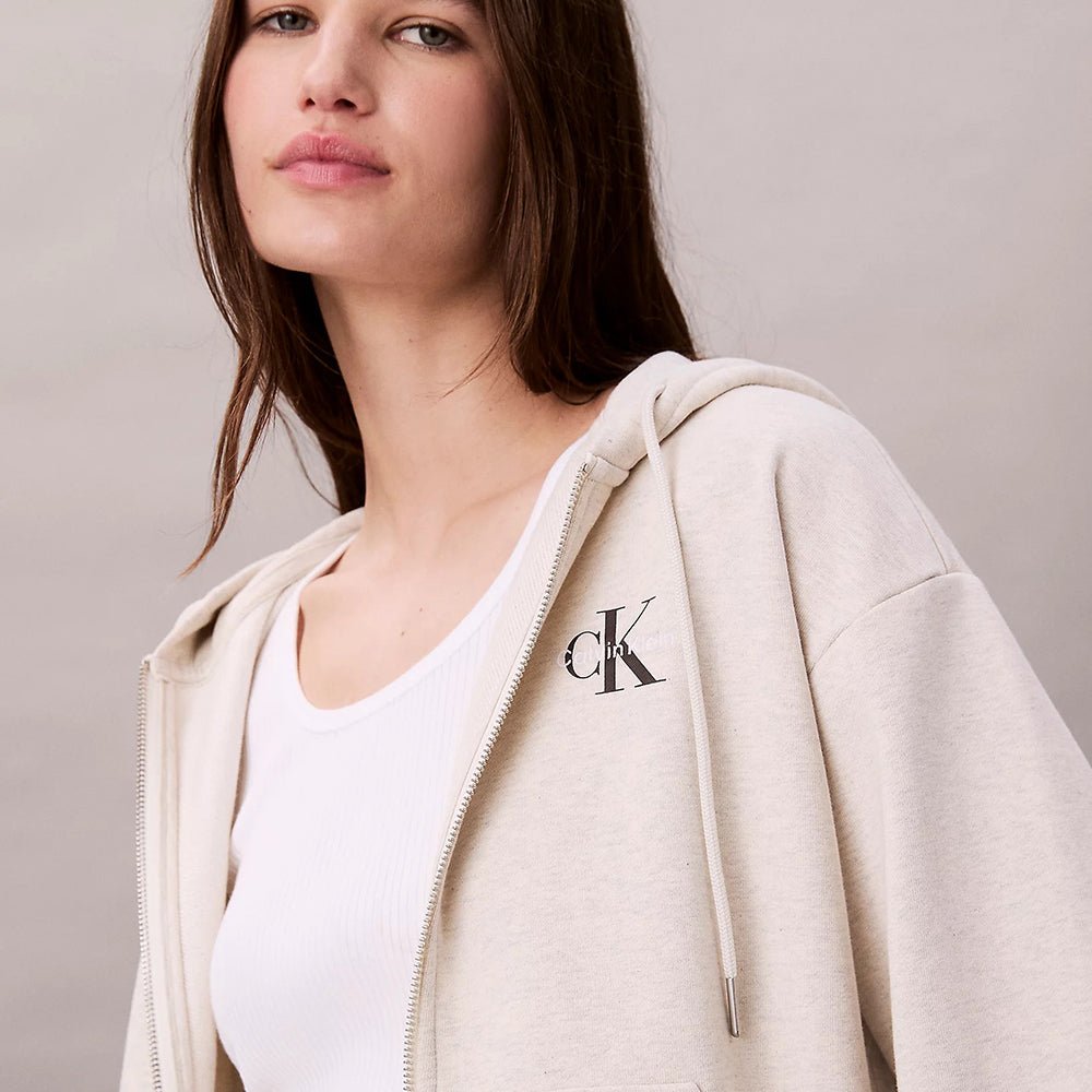 קפוצ'ון קלווין קליין Monogram Zip Up נשים