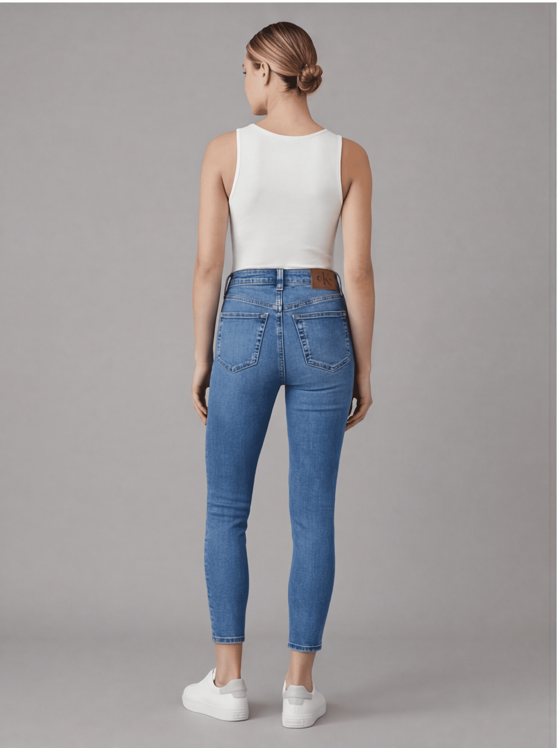 ג'ינס קלווין קליין HIgh Rise Skinny Ankle נשים