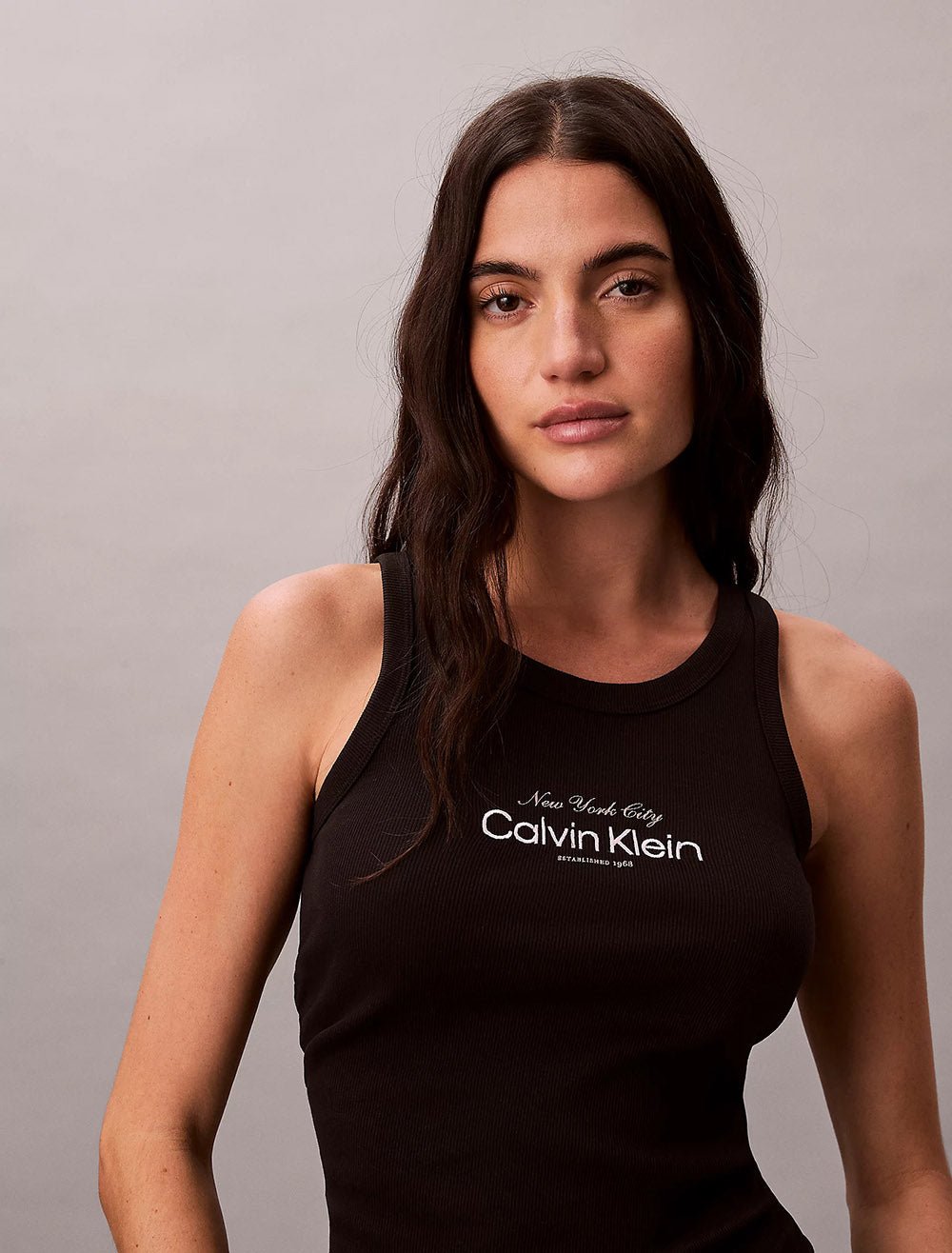 גופיה קלווין קליין Slim Ribbed Cotton נשים