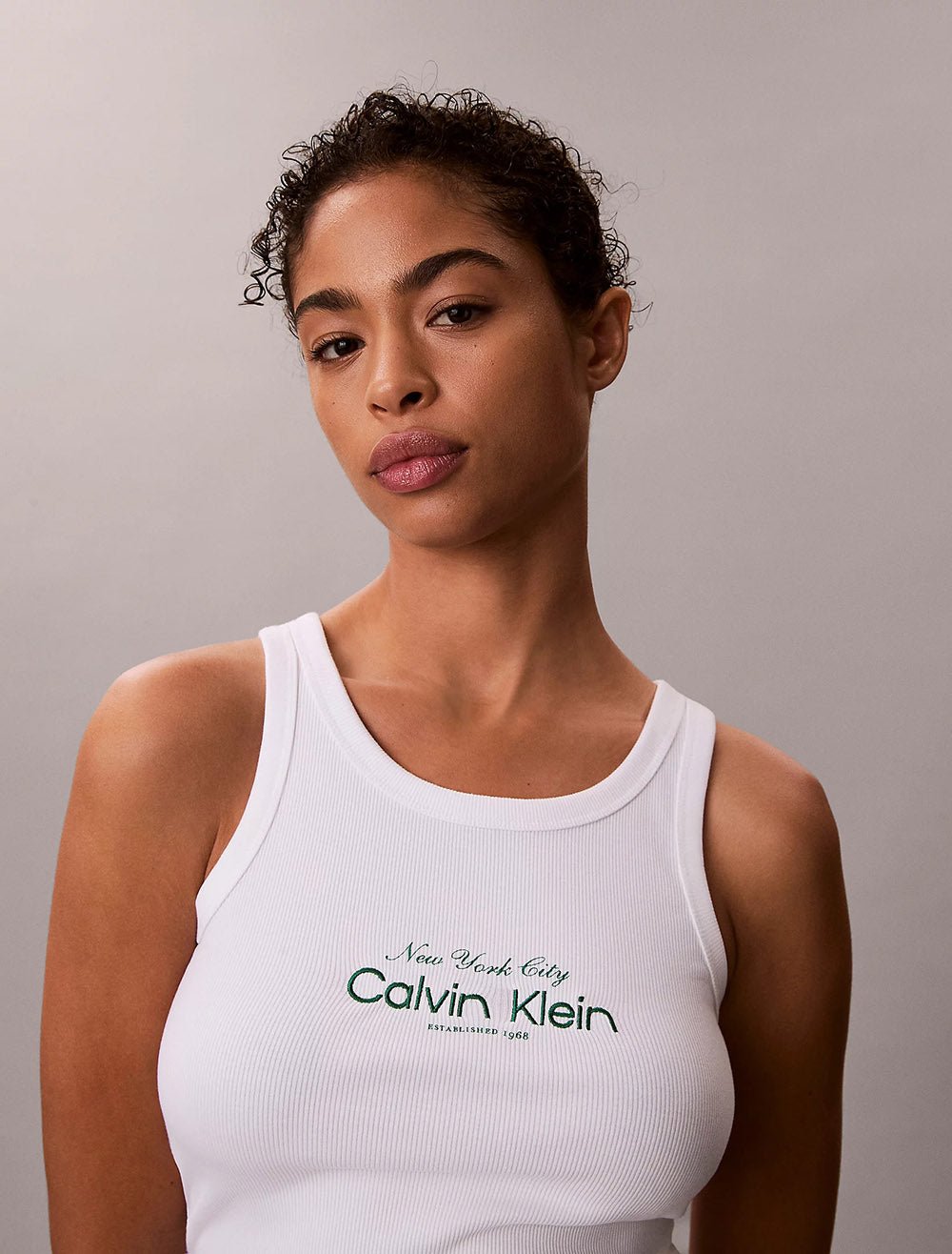 גופיה קלווין קליין Slim Ribbed Cotton נשים