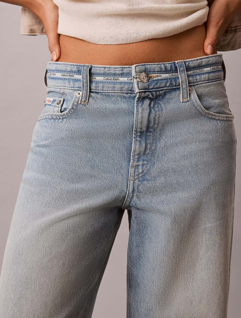 ג'ינס קלווין קליין Low Rise Baggy Jeans נשים