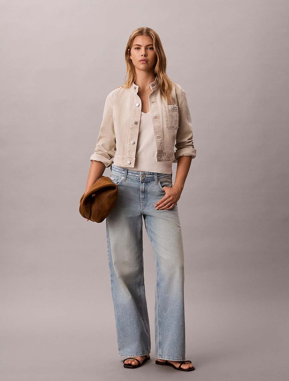ג'ינס קלווין קליין Low Rise Baggy Jeans נשים