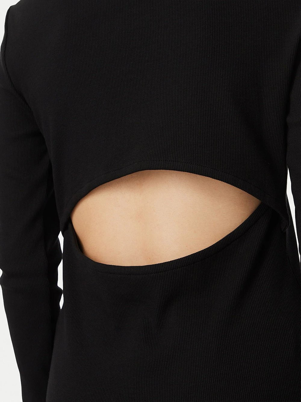 חולצת טישירט ארוכה קלווין קליין Ls Woven Label Sensual Detail נשים