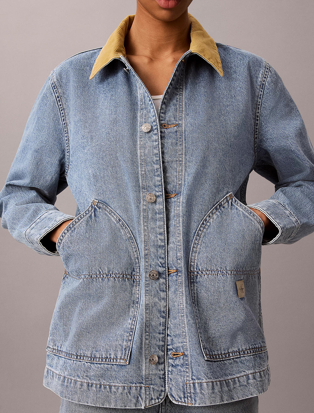 ג'קט קלווין קליין Utility Denim נשים