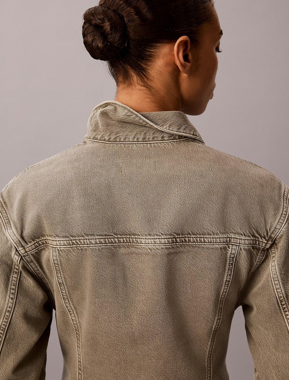 ג'קט קלווין קליין Fitted Waist Denim נשים - ck-LV047H913G-4AW-S