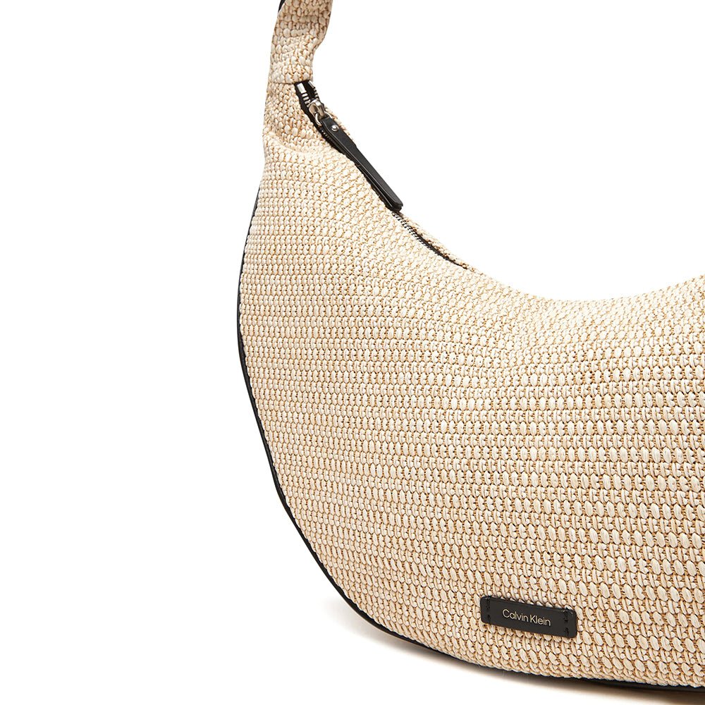 תיק קלווין קליין Large Raffia Hobo נשים