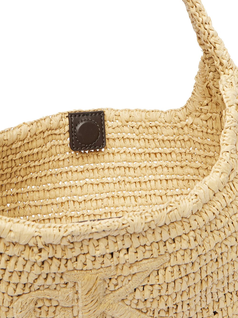 תיק קלווין קליין Bold Ck Raffia Small Shoulder Bag נשים