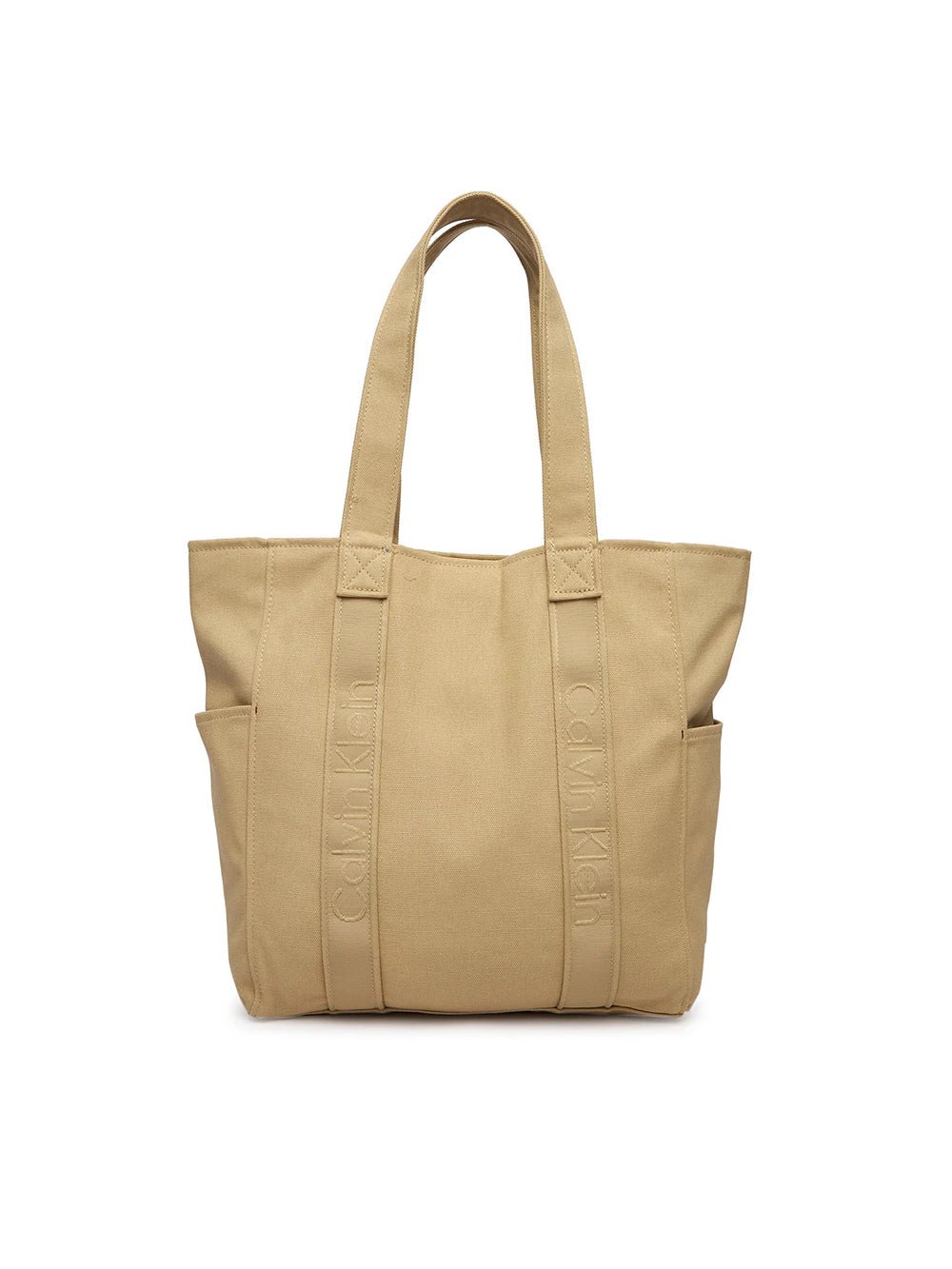 תיק קלווין קליין Webbing Strap Canvas Tote נשים