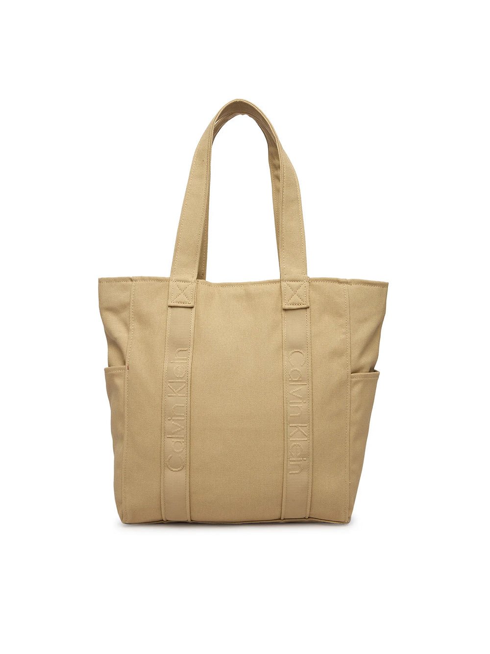 תיק קלווין קליין Webbing Strap Canvas Tote נשים