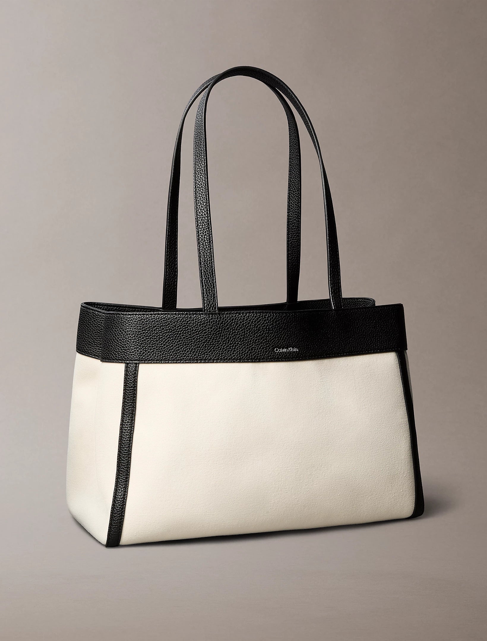 תיק קלווין קליין Cotton Canvas Tote נשים