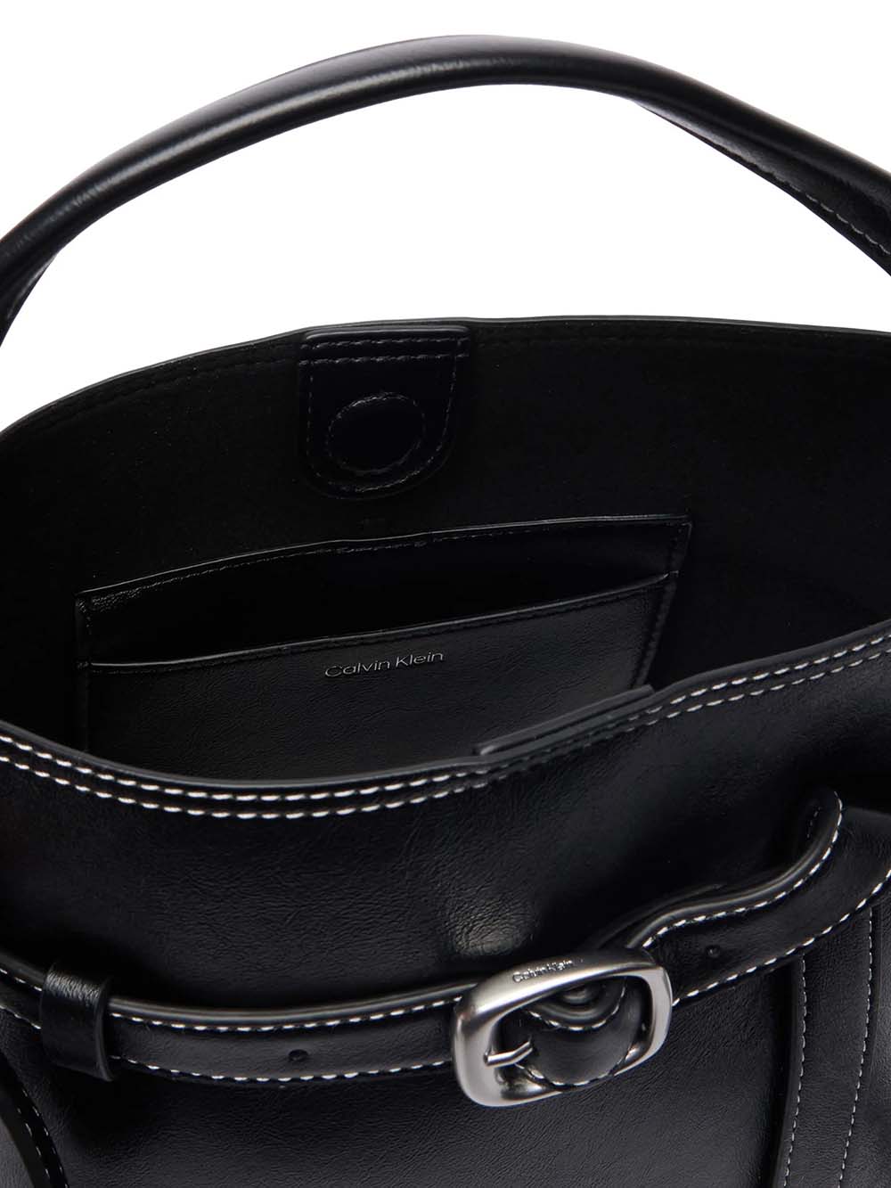 תיק קלווין קליין Buckle Mini Bucket Crossbody נשים