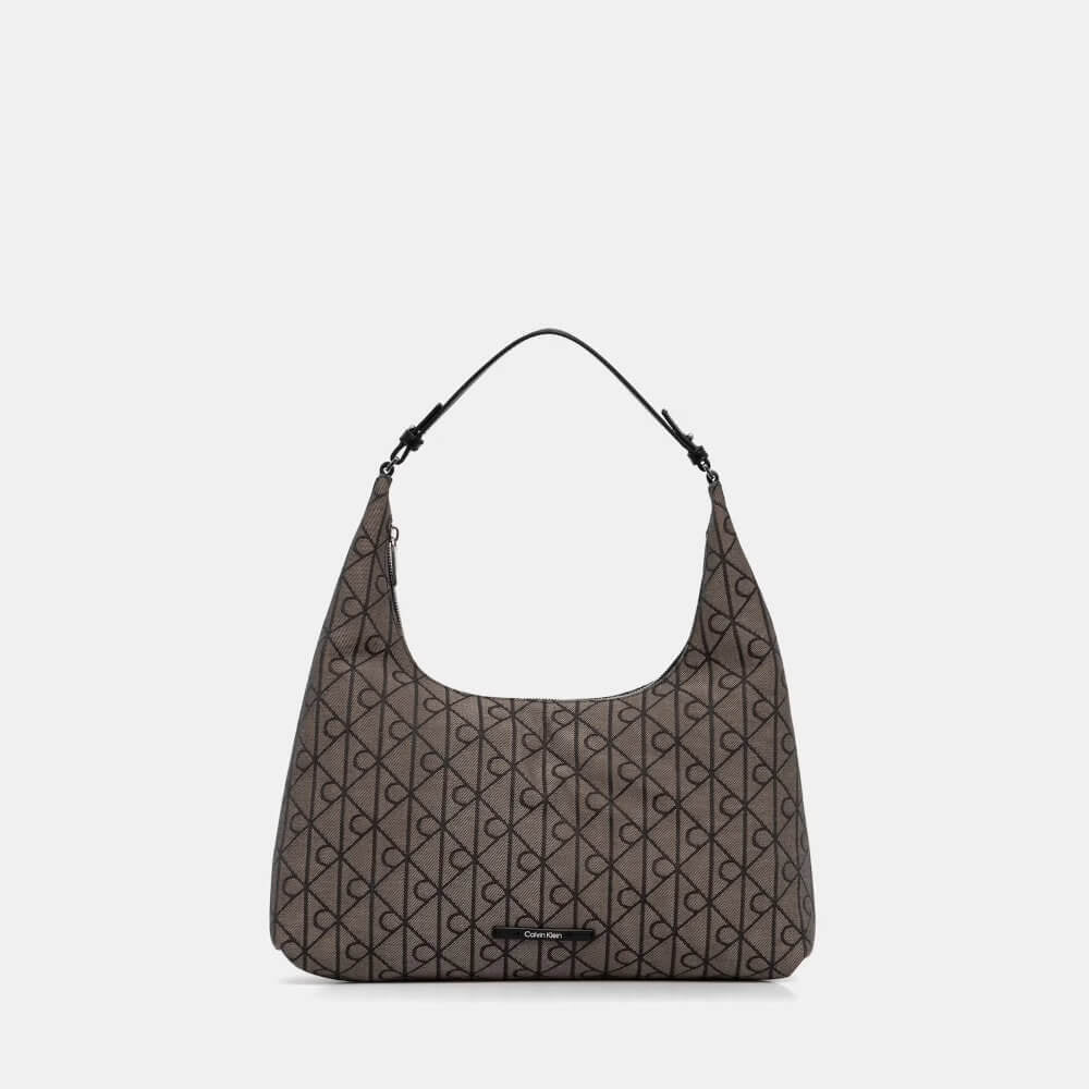 תיק קלווין קליין Emblem Jacquard Shoulder Bag נשים
