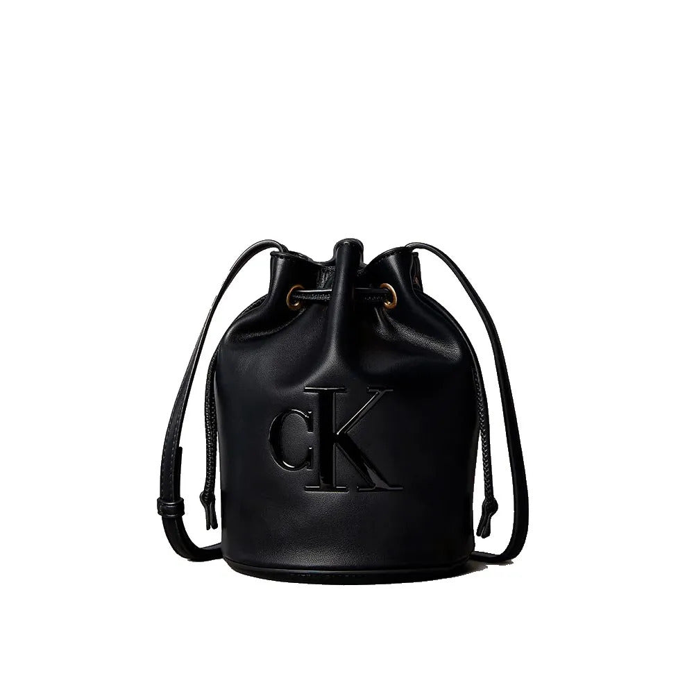 תיק קלווין קליין Emblem Jacquard Bucket Bag נשים