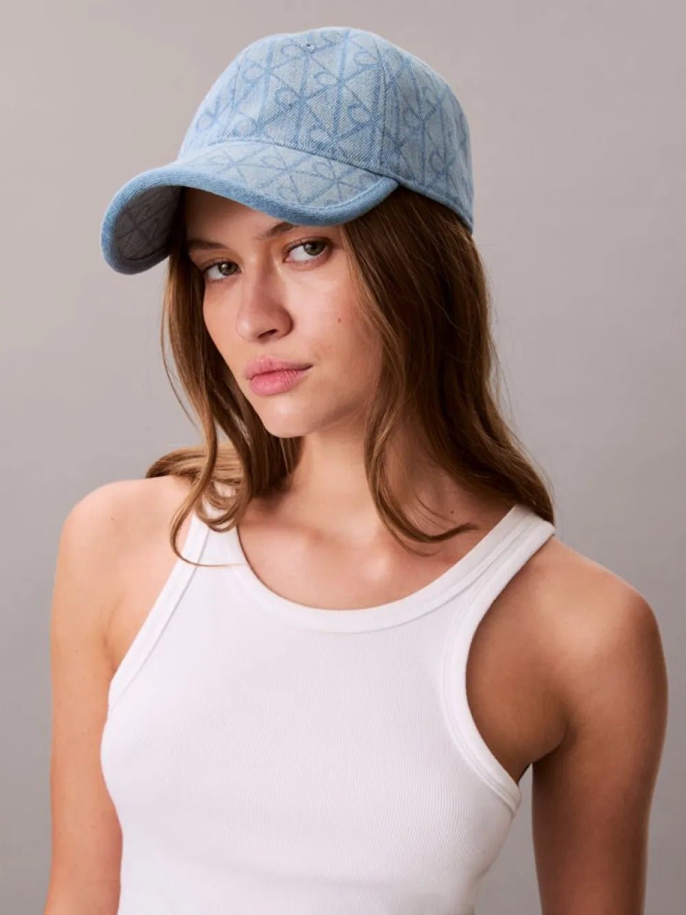 כובע קלווין קליין Burnout Emblem Logo Denim נשים