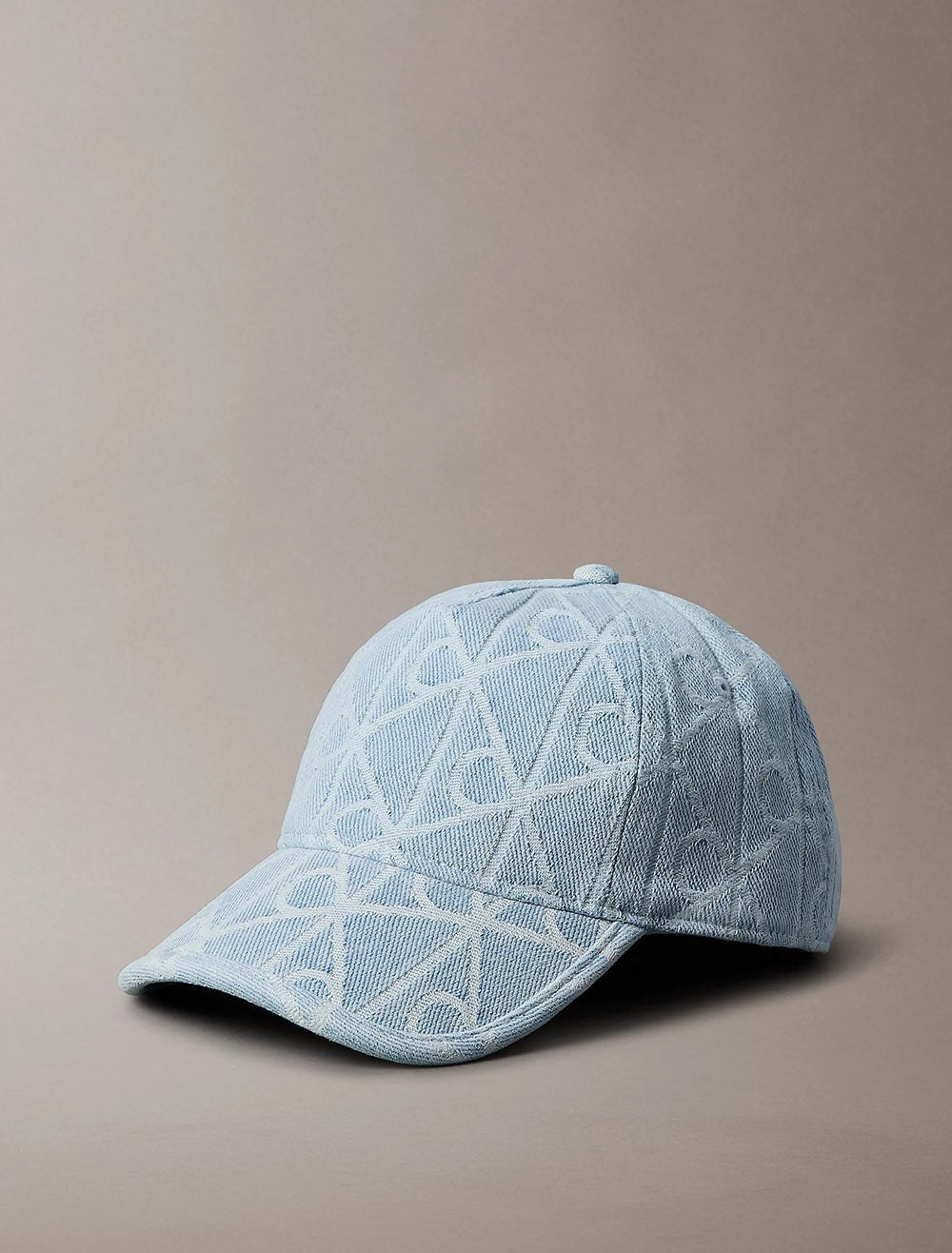 כובע קלווין קליין Allover Emblem Logo Denim Baseball Cap נשים
